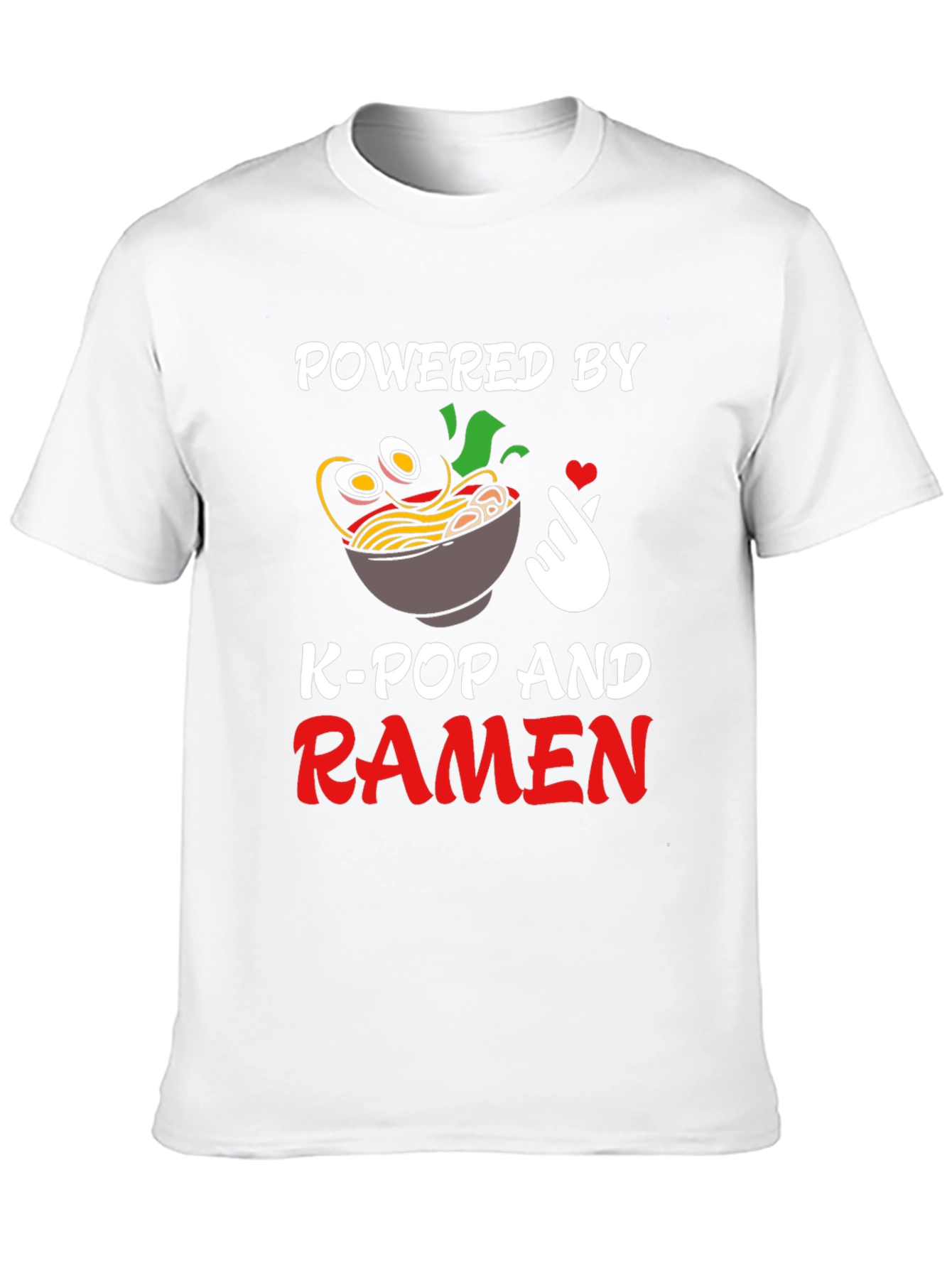 Powered by K-Pop and Ramen T-Shirt