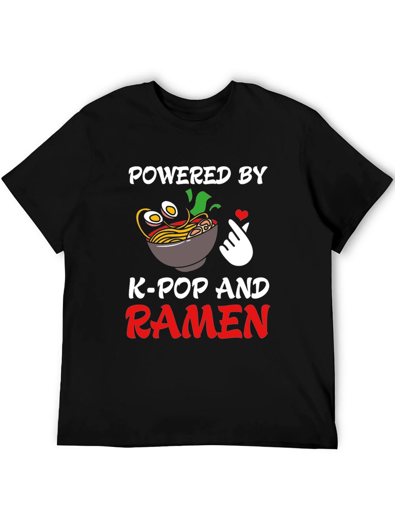 Powered by K-Pop and Ramen T-Shirt