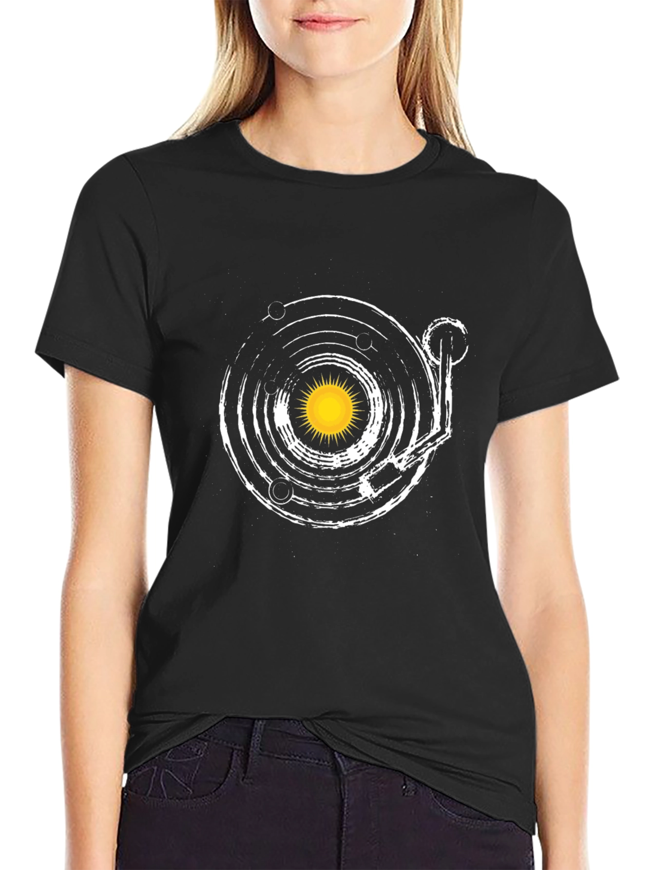 Planetary Record Player Graphic Tee