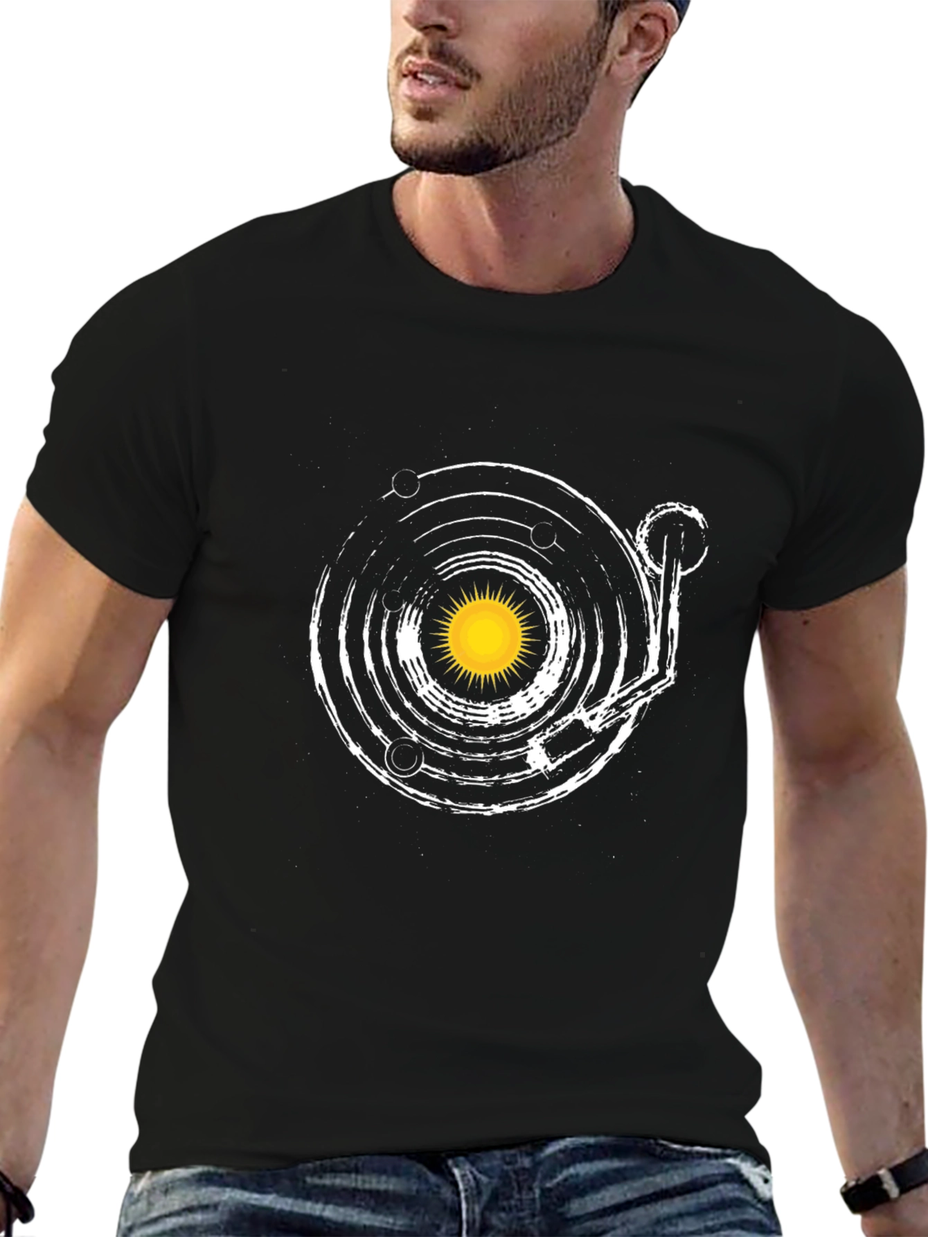 Planetary Record Player Graphic Tee