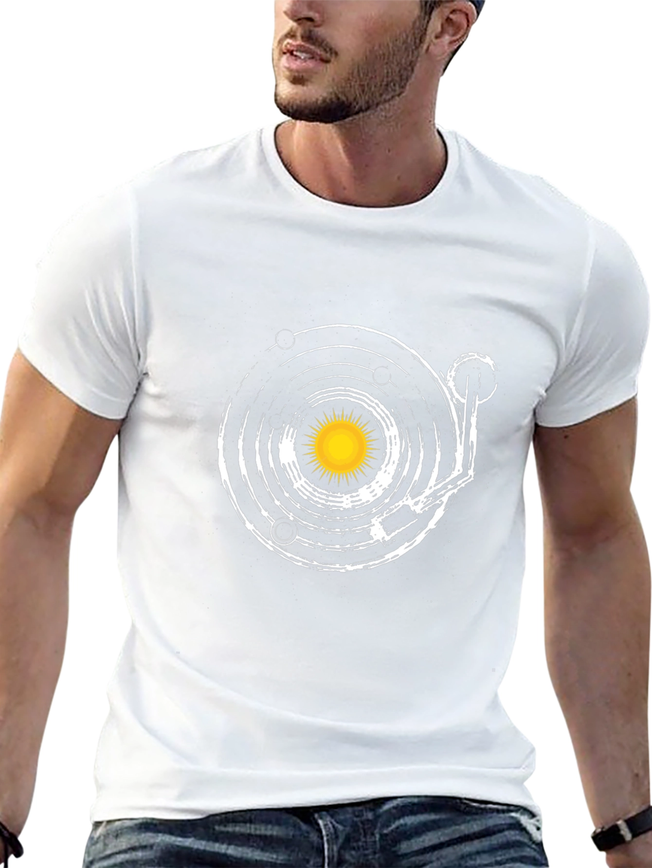 Planetary Record Player Graphic Tee