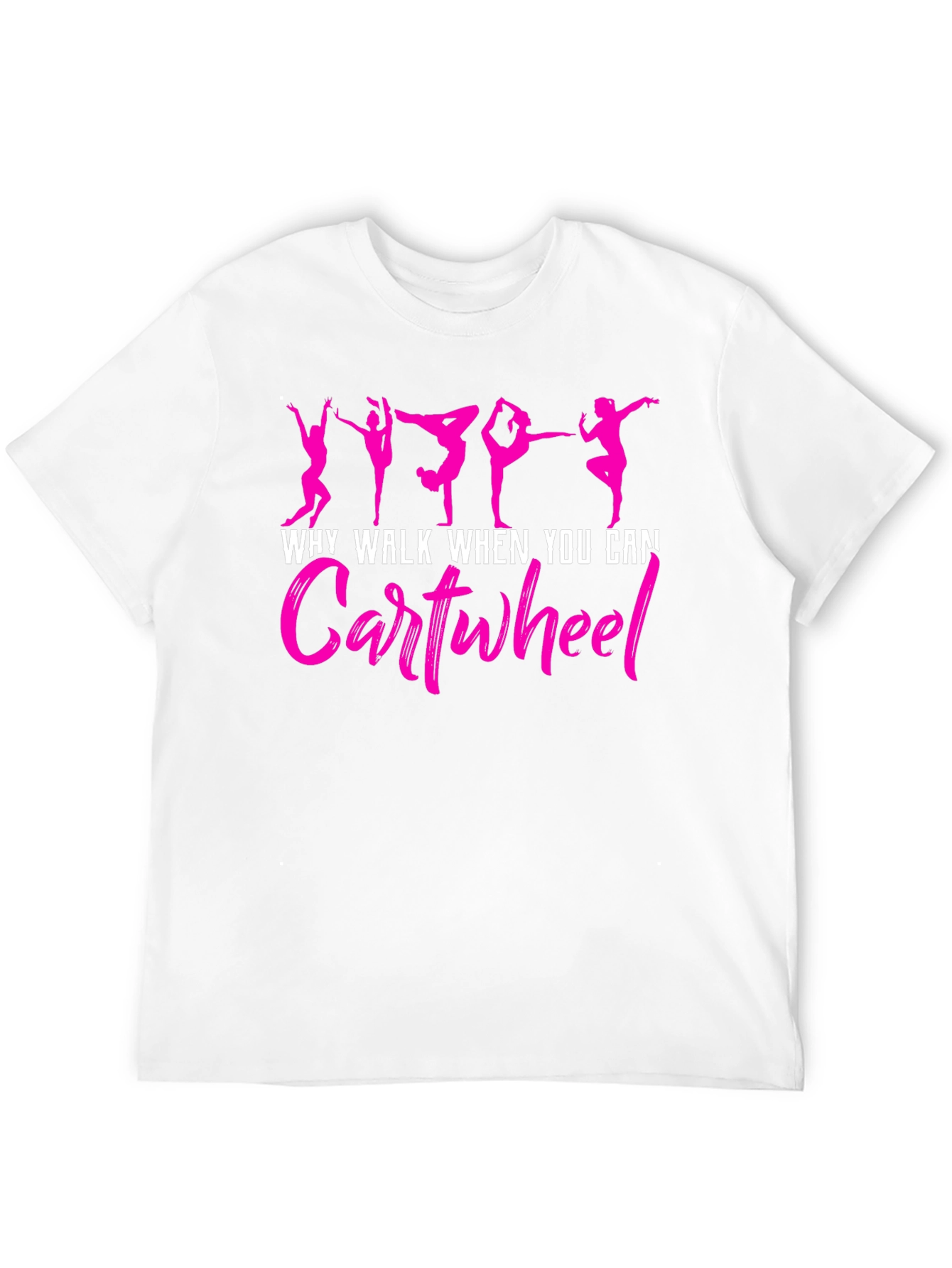 Gymnast Cartwheel Graphic Tee - Black