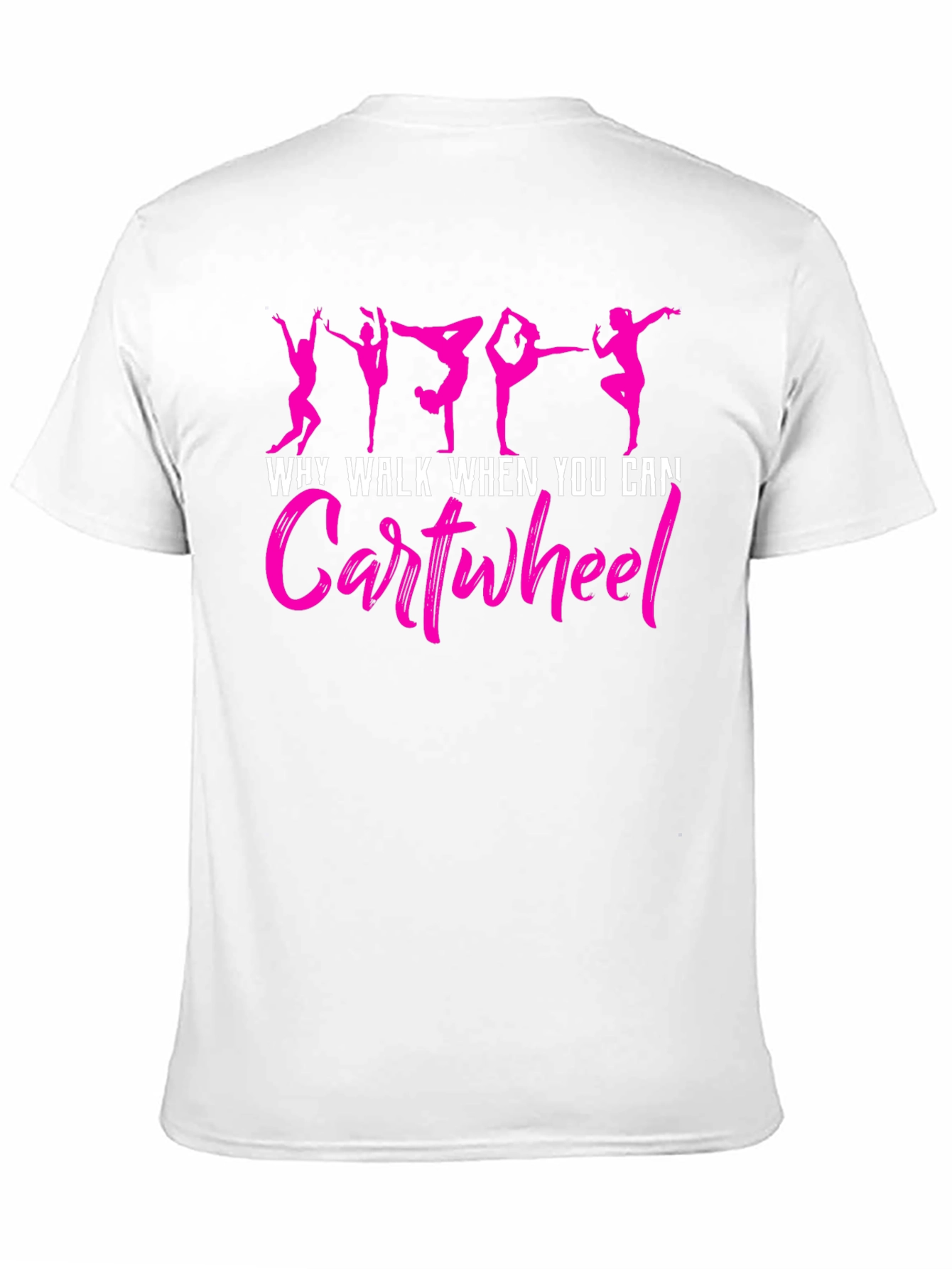 Gymnast Cartwheel Graphic Tee - Black
