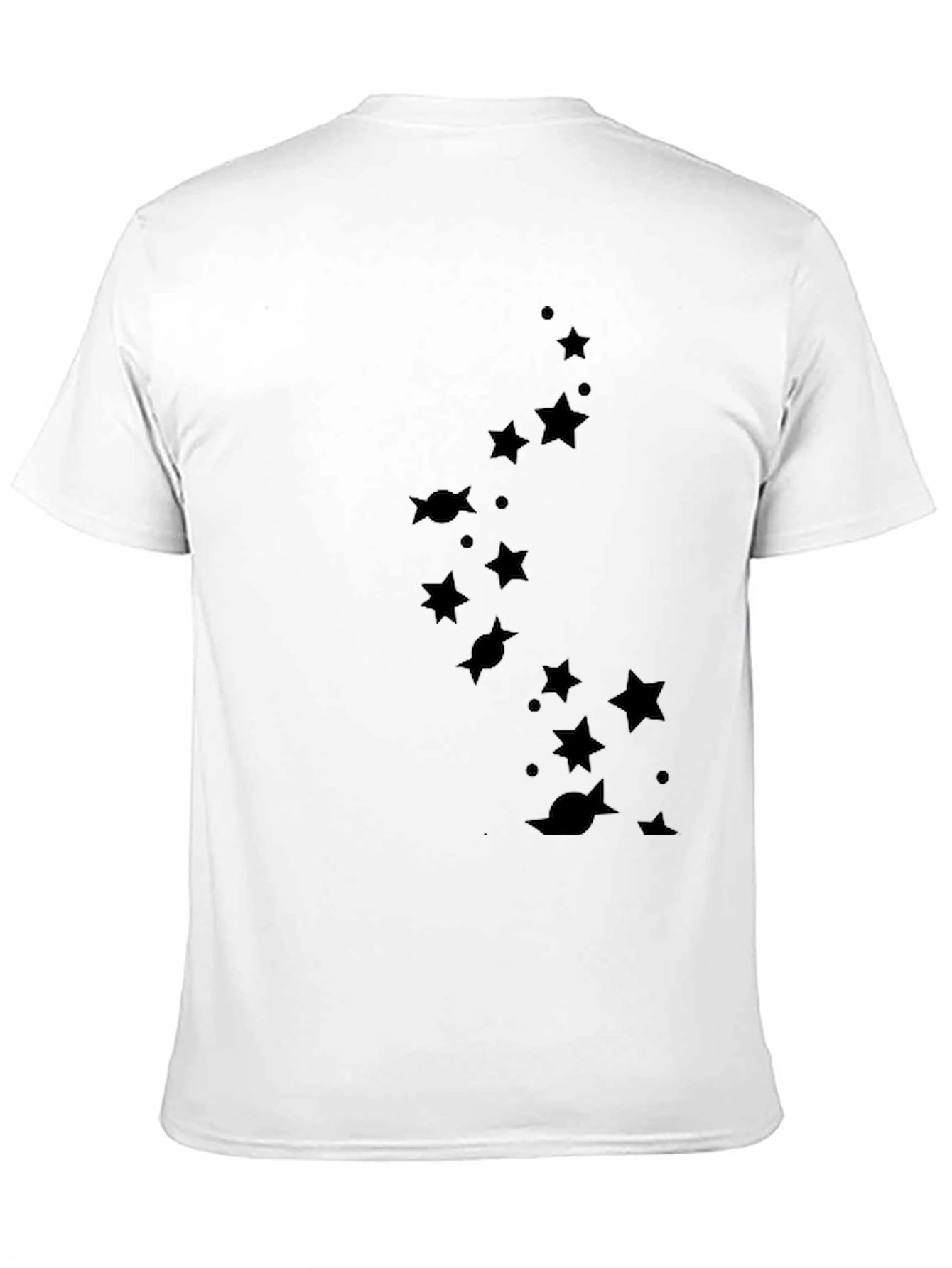 Star & Planet Tee - Mens Black Graphic T-Shirt