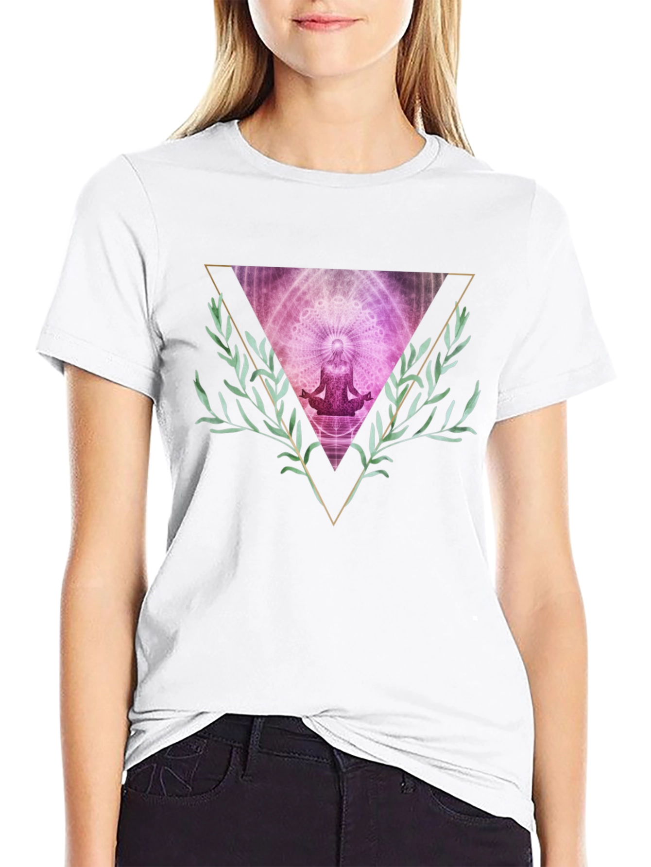 Meditative Triangle Graphic Tee