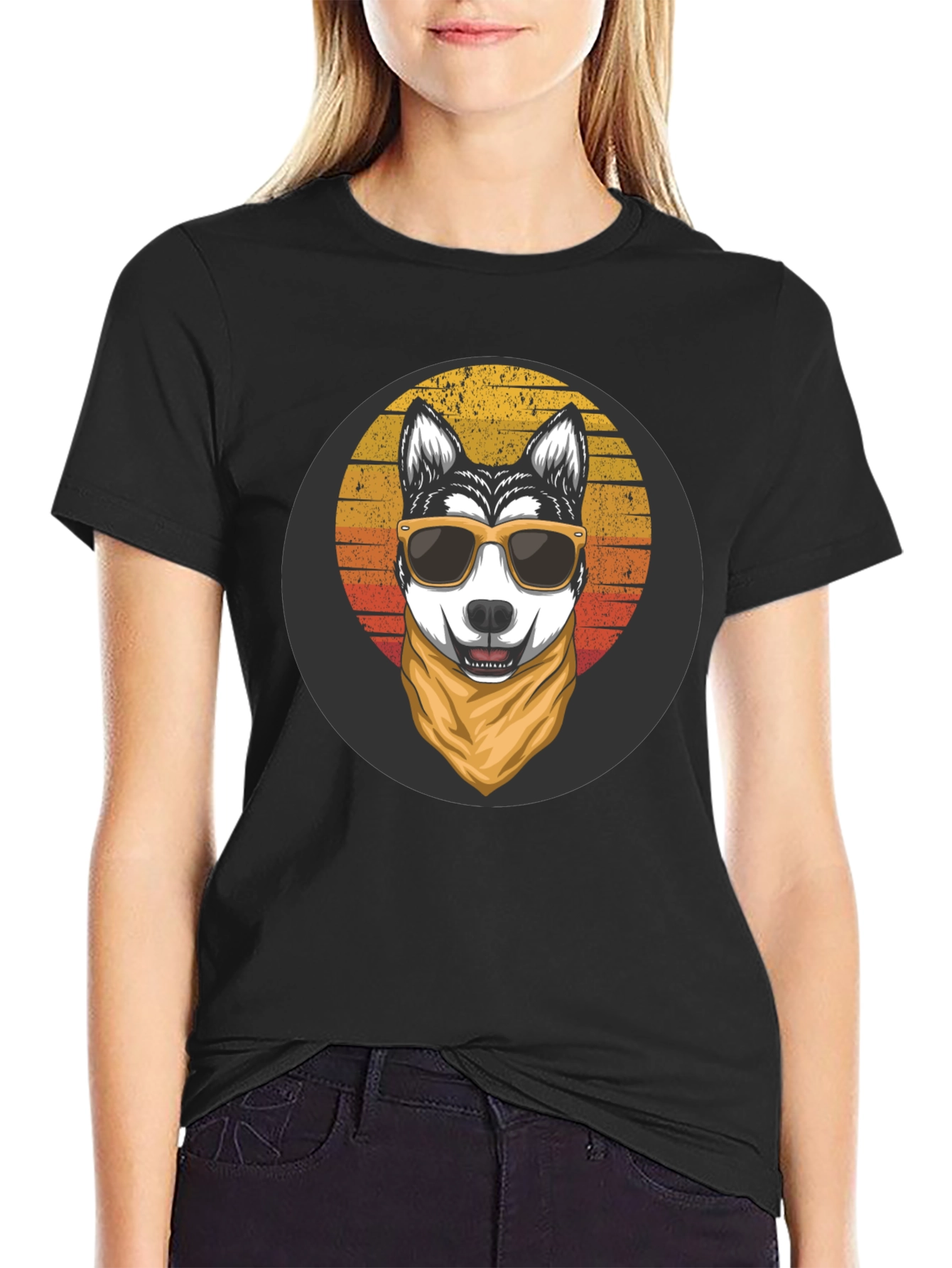 Cool Dog Graphic Tee - Stylish Black Shirt