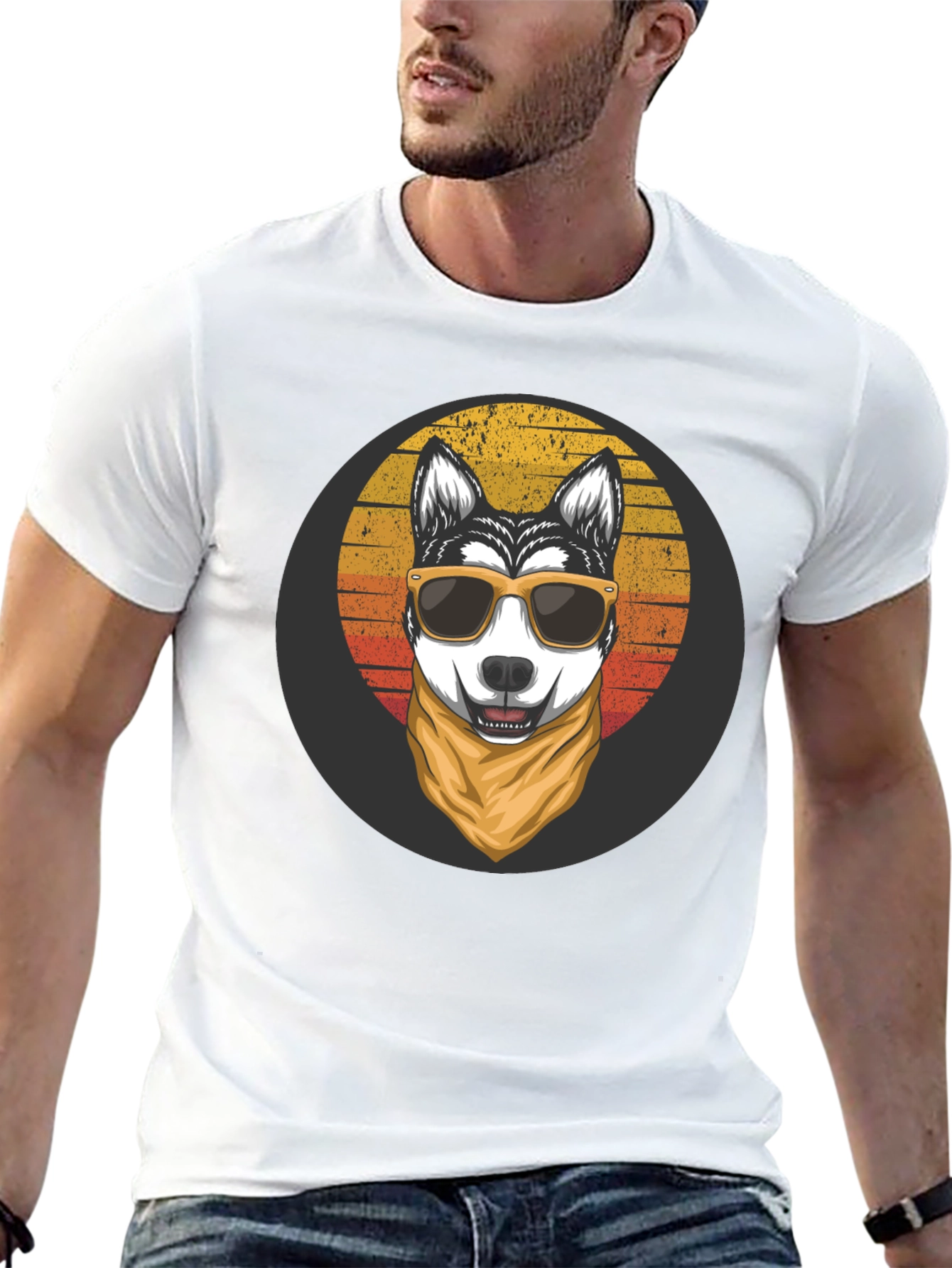 Cool Dog Graphic Tee - Stylish Black Shirt