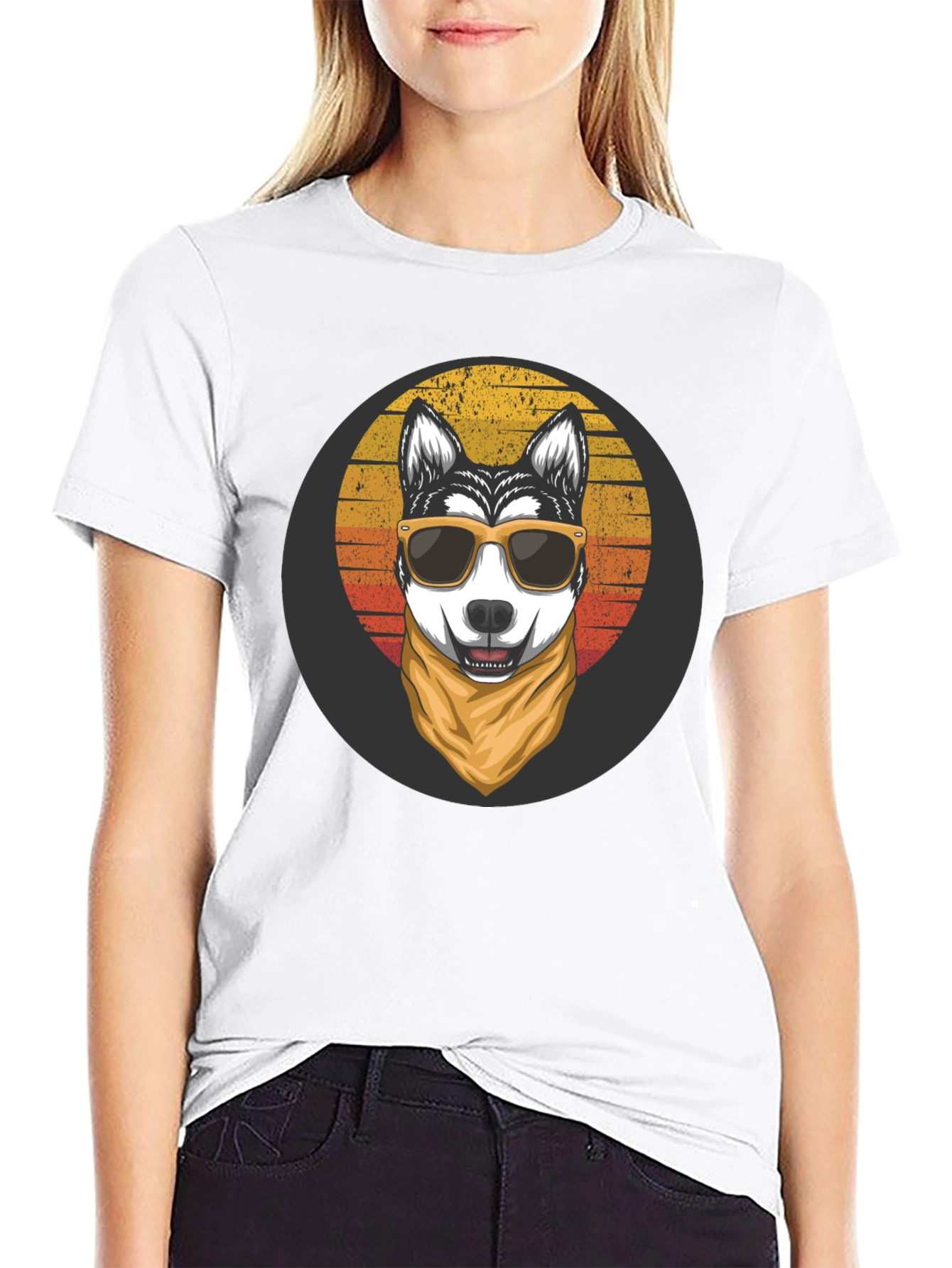 Cool Dog Graphic Tee - Stylish Black Shirt