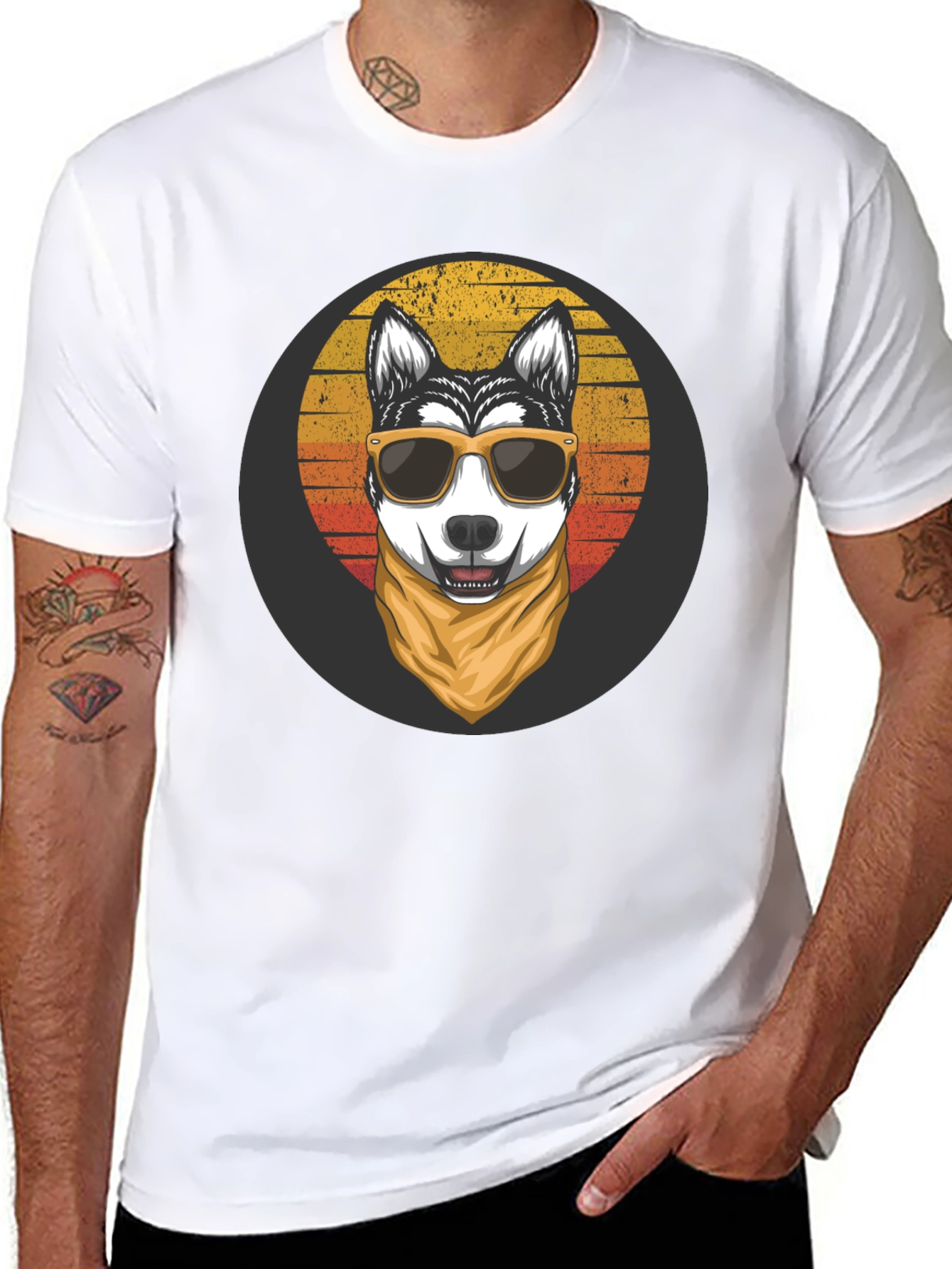 Cool Dog Graphic Tee - Stylish Black Shirt