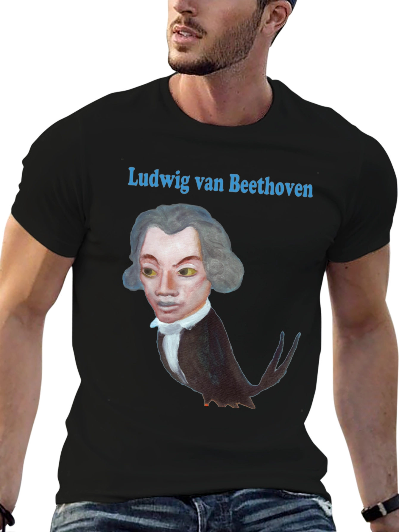Beethoven Bird T-Shirt - Black