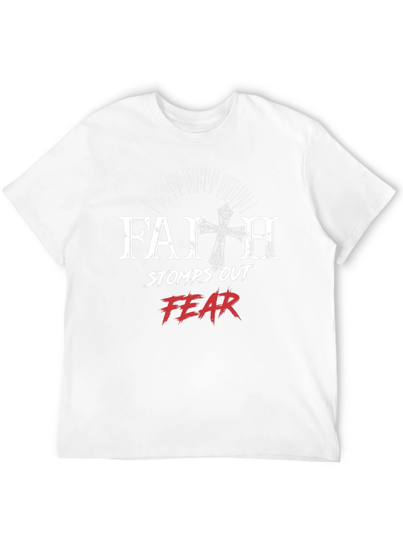 Faith Over Fear Graphic T-Shirt - Christian Apparel