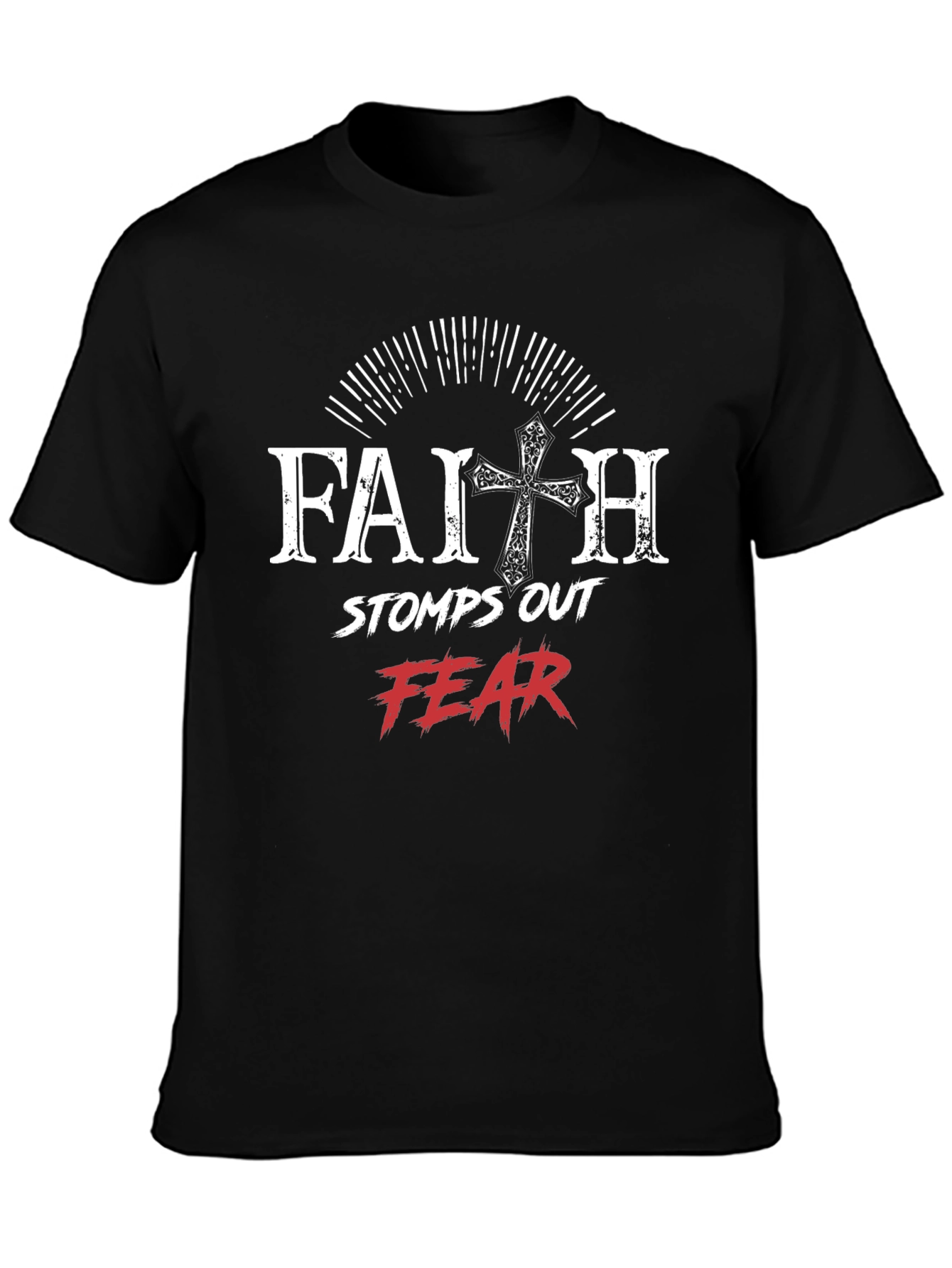 Faith Over Fear Graphic T-Shirt - Christian Apparel