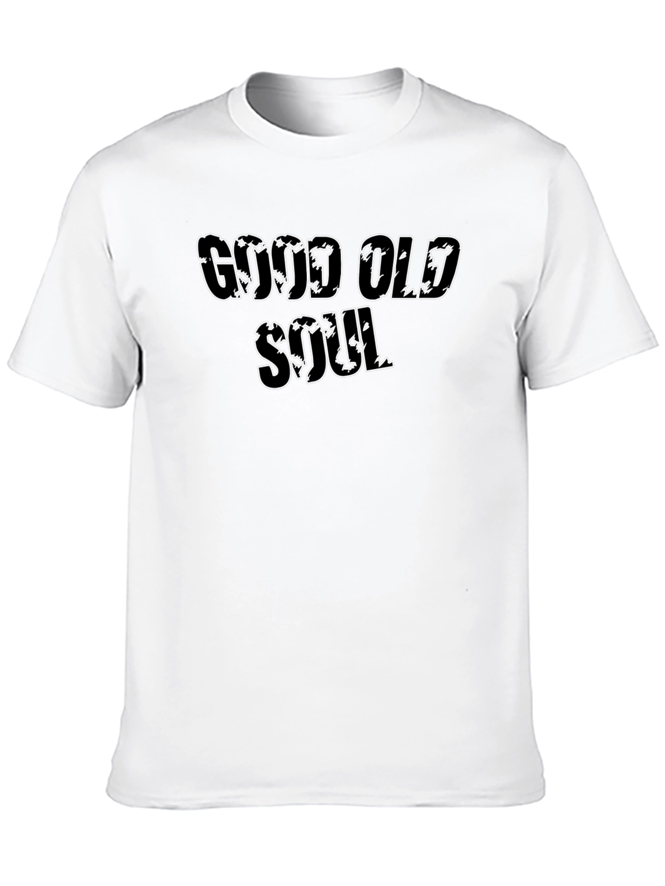 Good Old Soul Black T-Shirt Casual Wear Cotton Blend