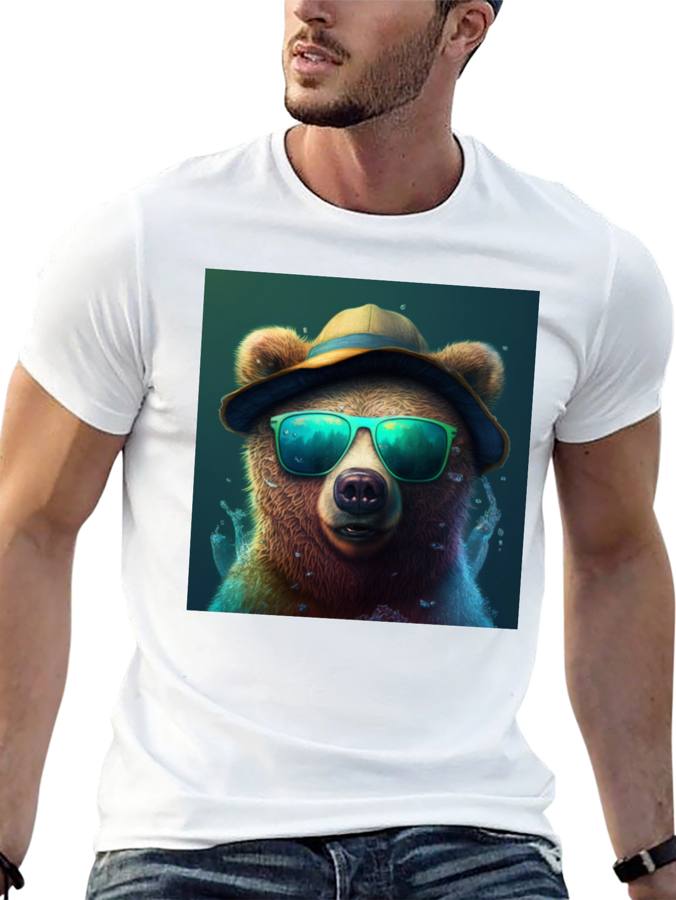 Cool Bear Tee: Shades & Hat