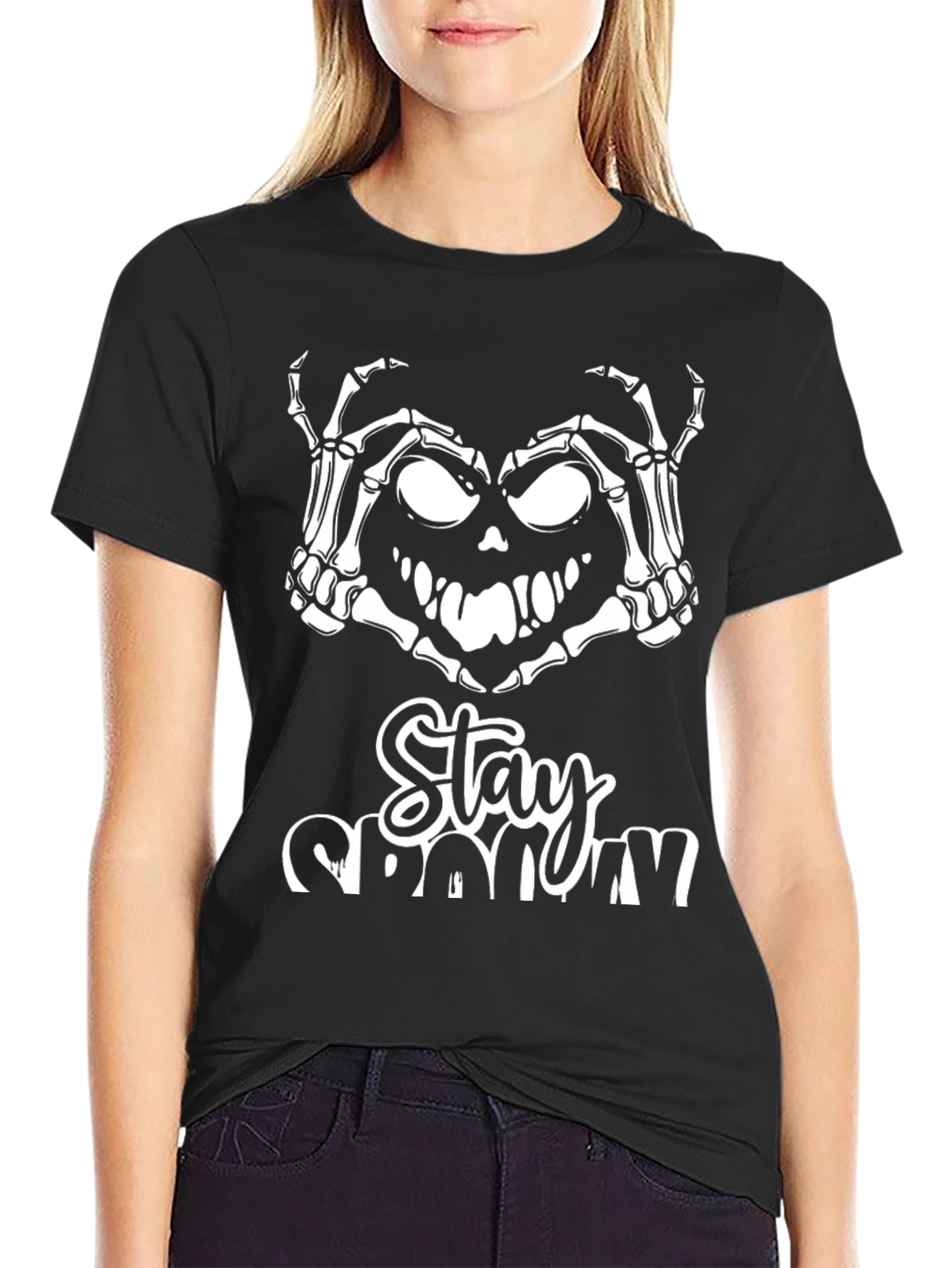 Stay Spooky T-Shirt - Halloween Skeleton Design