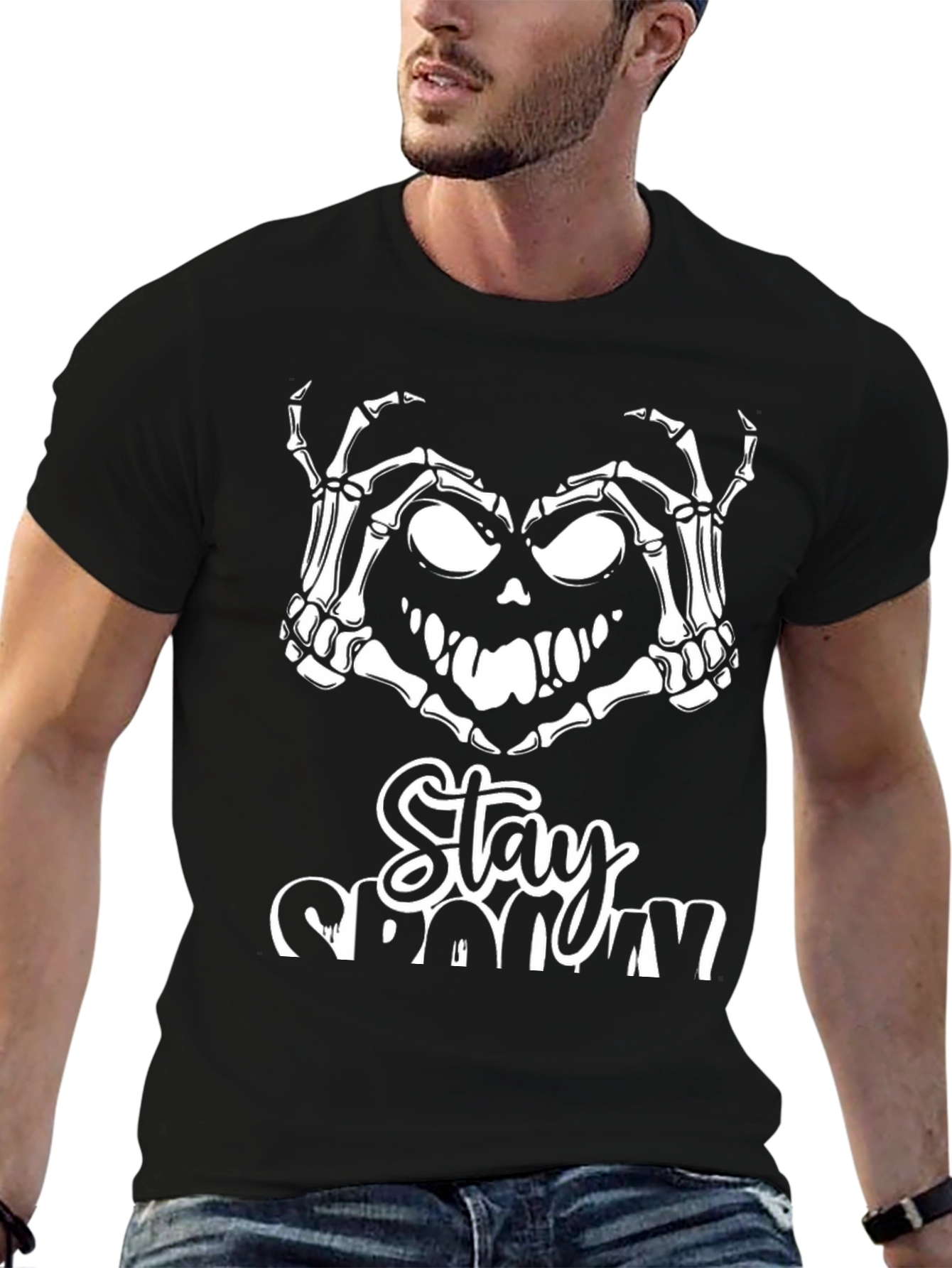 Stay Spooky T-Shirt - Halloween Skeleton Design