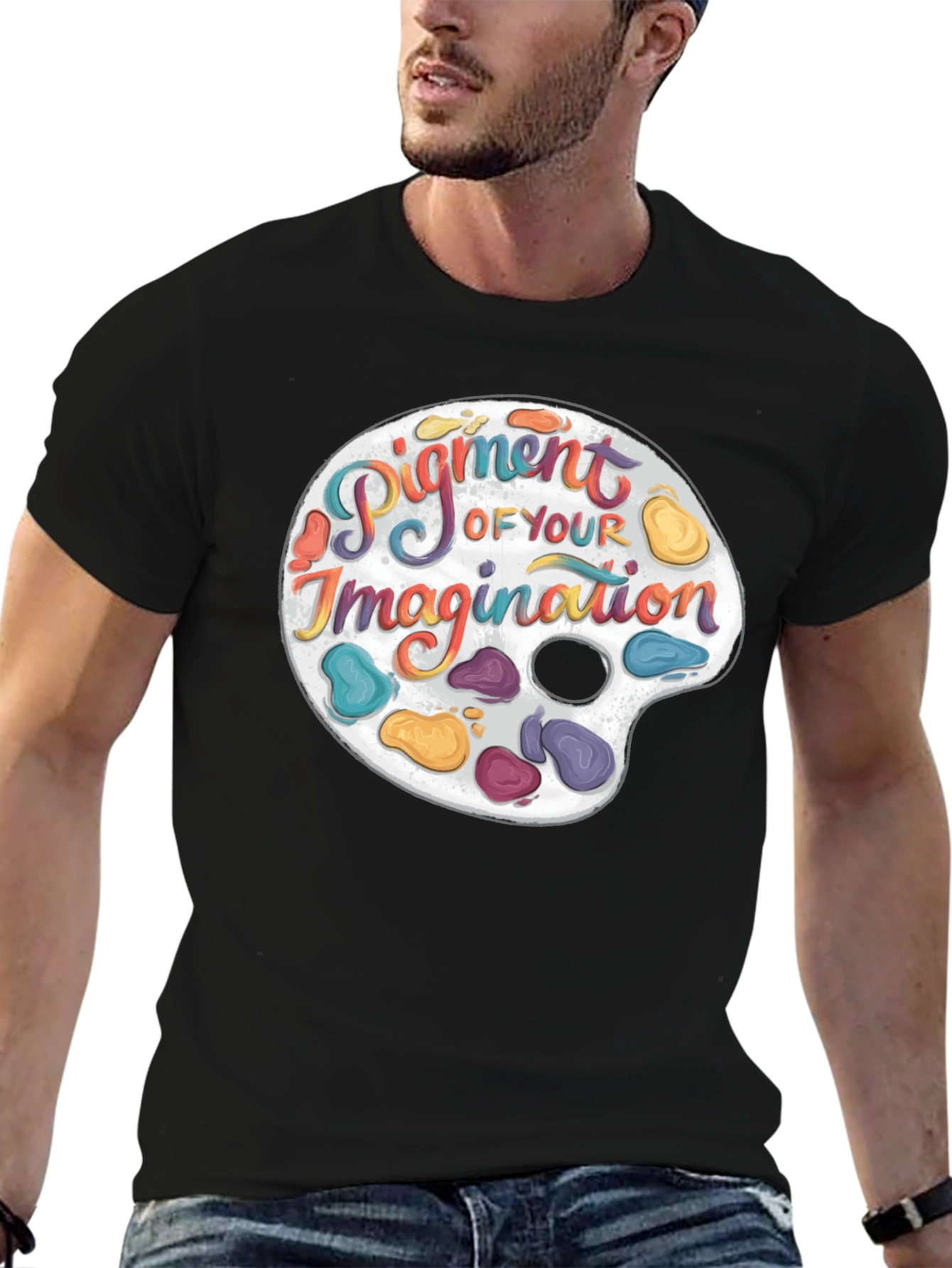 Artistic Palette Graphic T-Shirt - Creative Expression