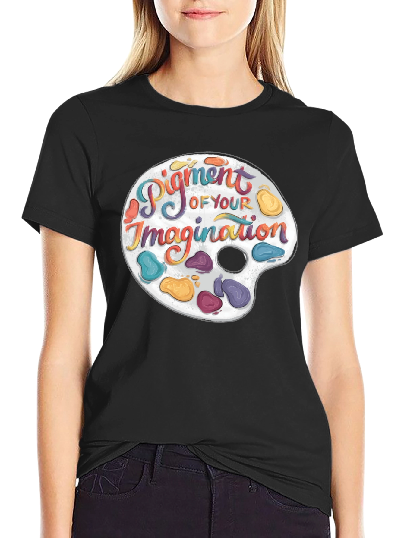 Artistic Palette Graphic T-Shirt - Creative Expression