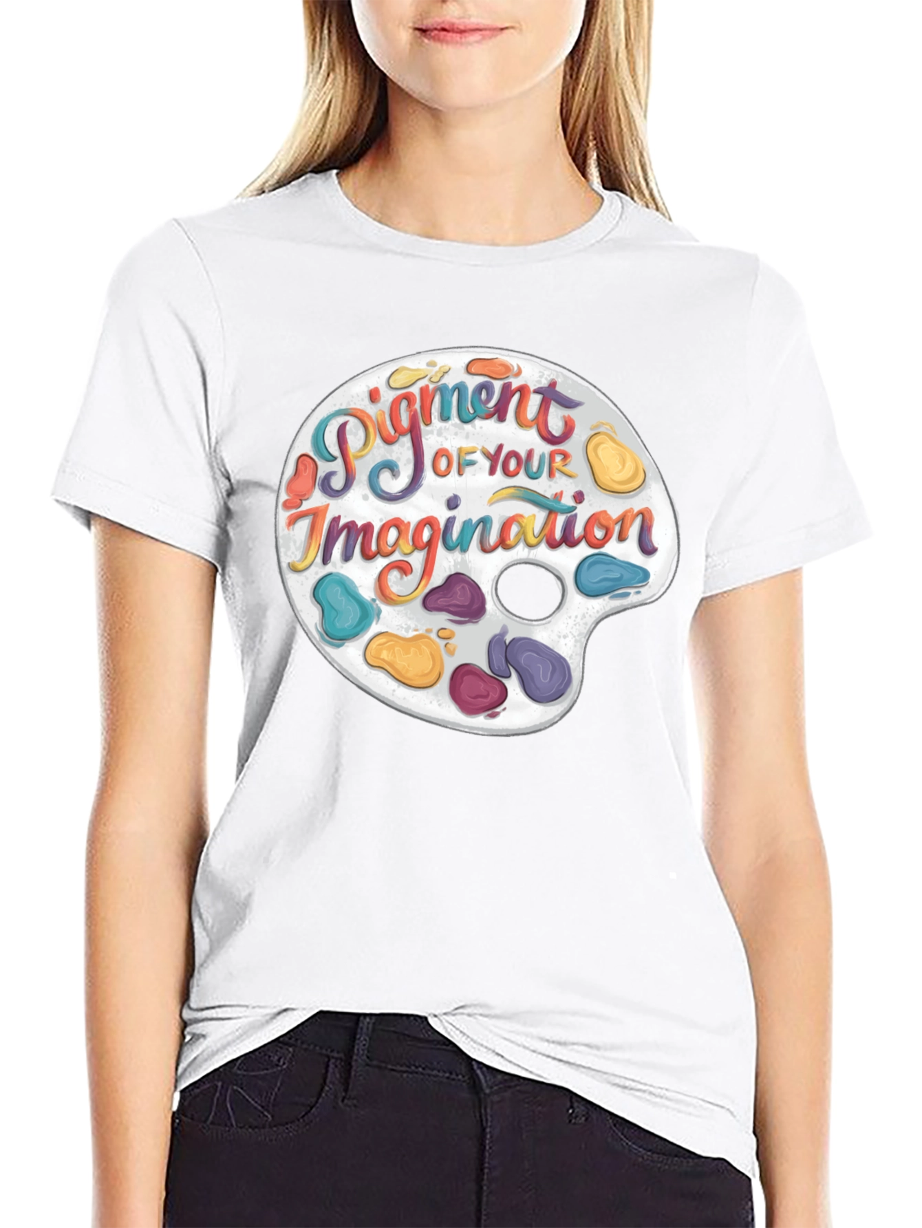 Artistic Palette Graphic T-Shirt - Creative Expression