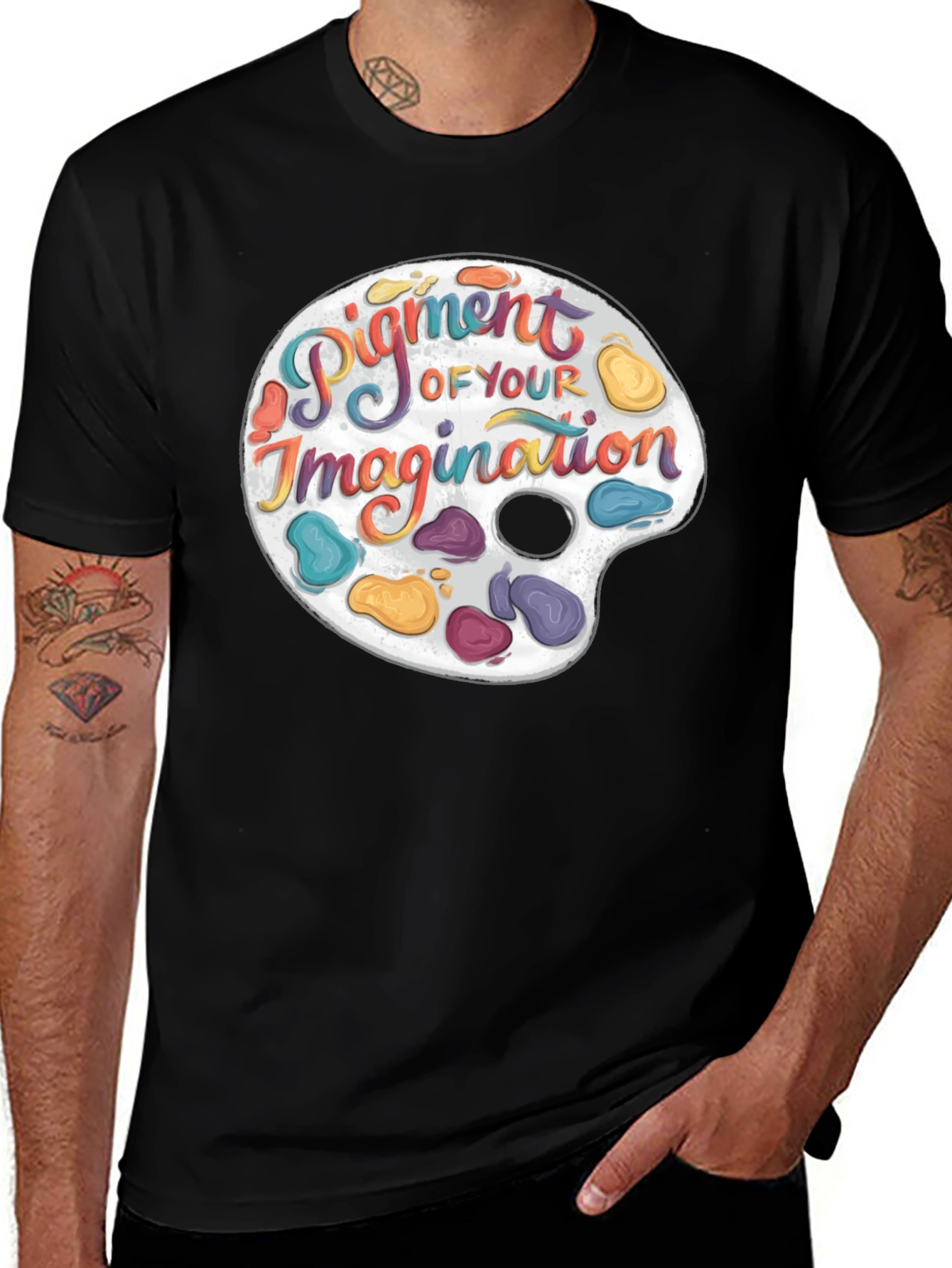 Artistic Palette Graphic T-Shirt - Creative Expression