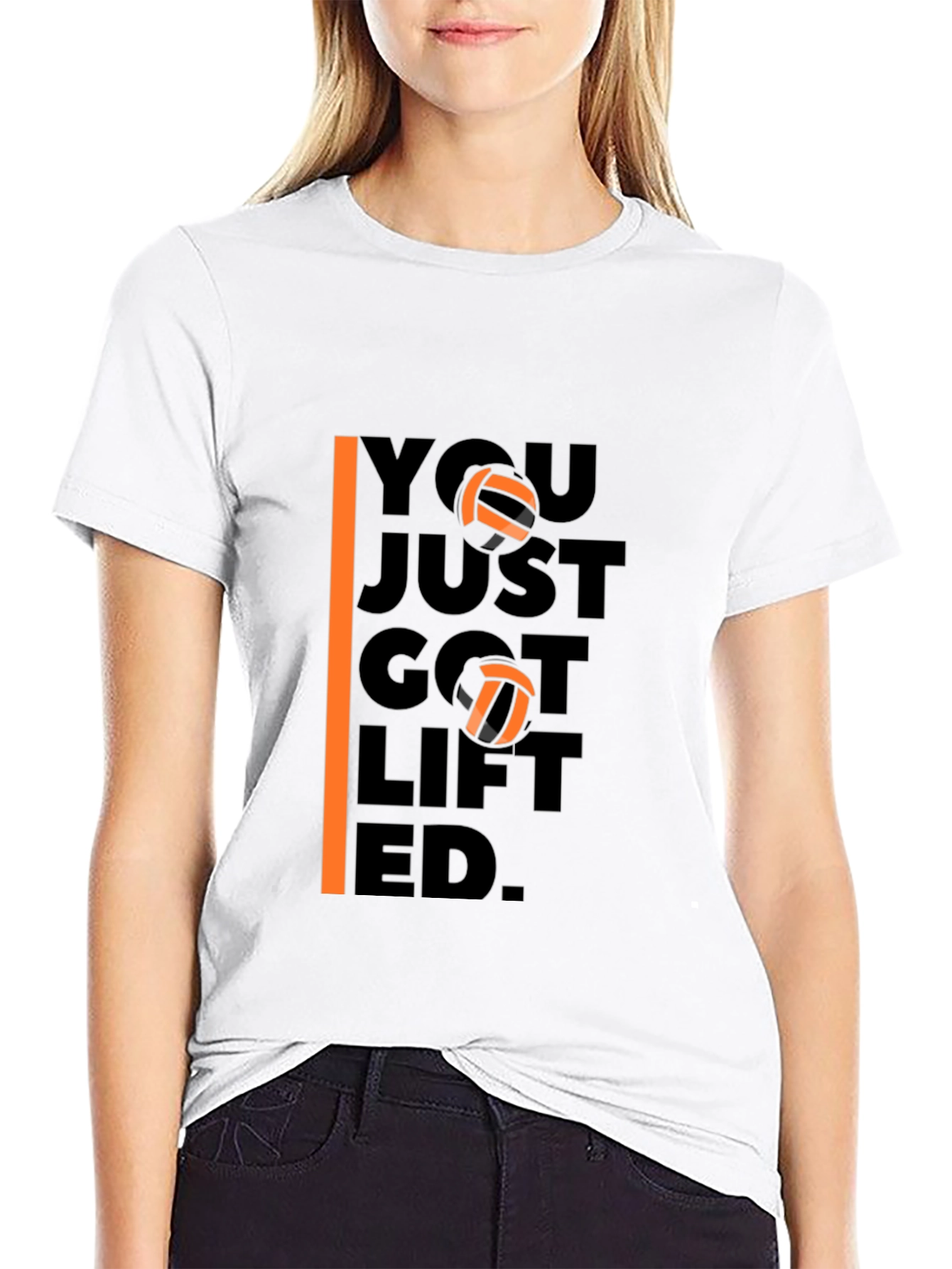 Volleyball Lifted Graphic Tee - Sporty T-Shirt