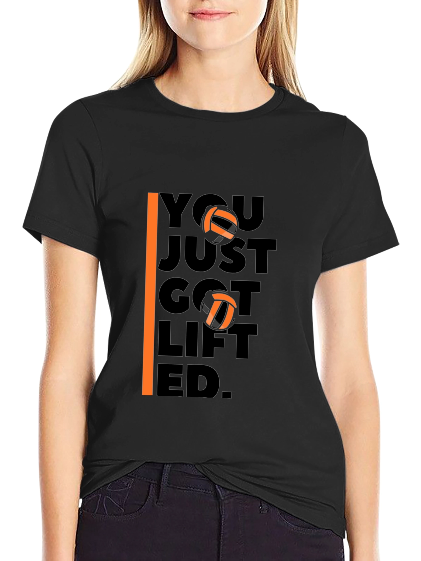 Volleyball Lifted Graphic Tee - Sporty T-Shirt