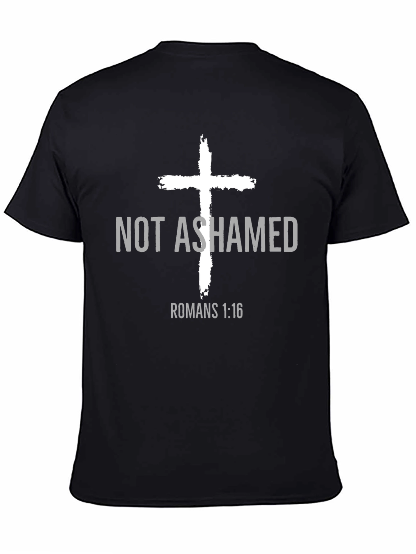 Not Ashamed T-Shirt - Romans 1:16 - Christian Apparel