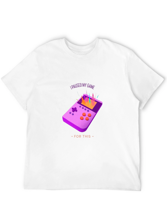 Gamer Tee: I Paused My Game For This - Retro Console Style