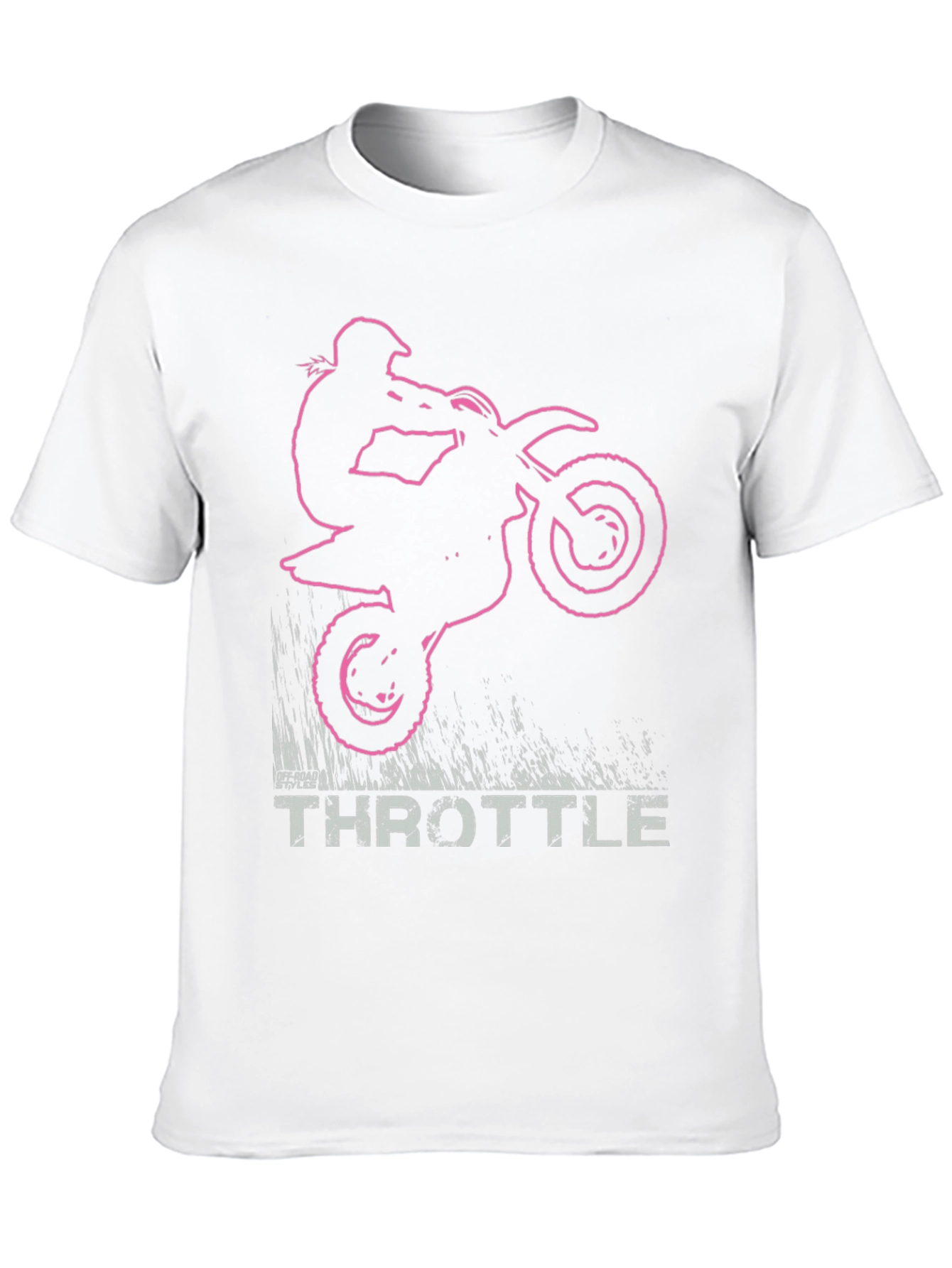 Throttle Dirt Bike Graphic T-Shirt - Black