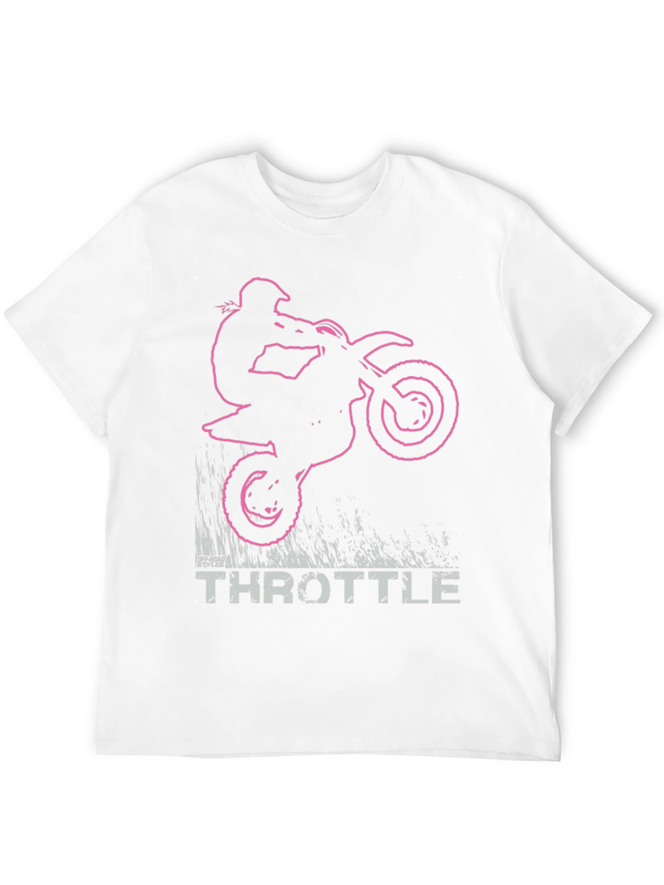 Throttle Dirt Bike Graphic T-Shirt - Black