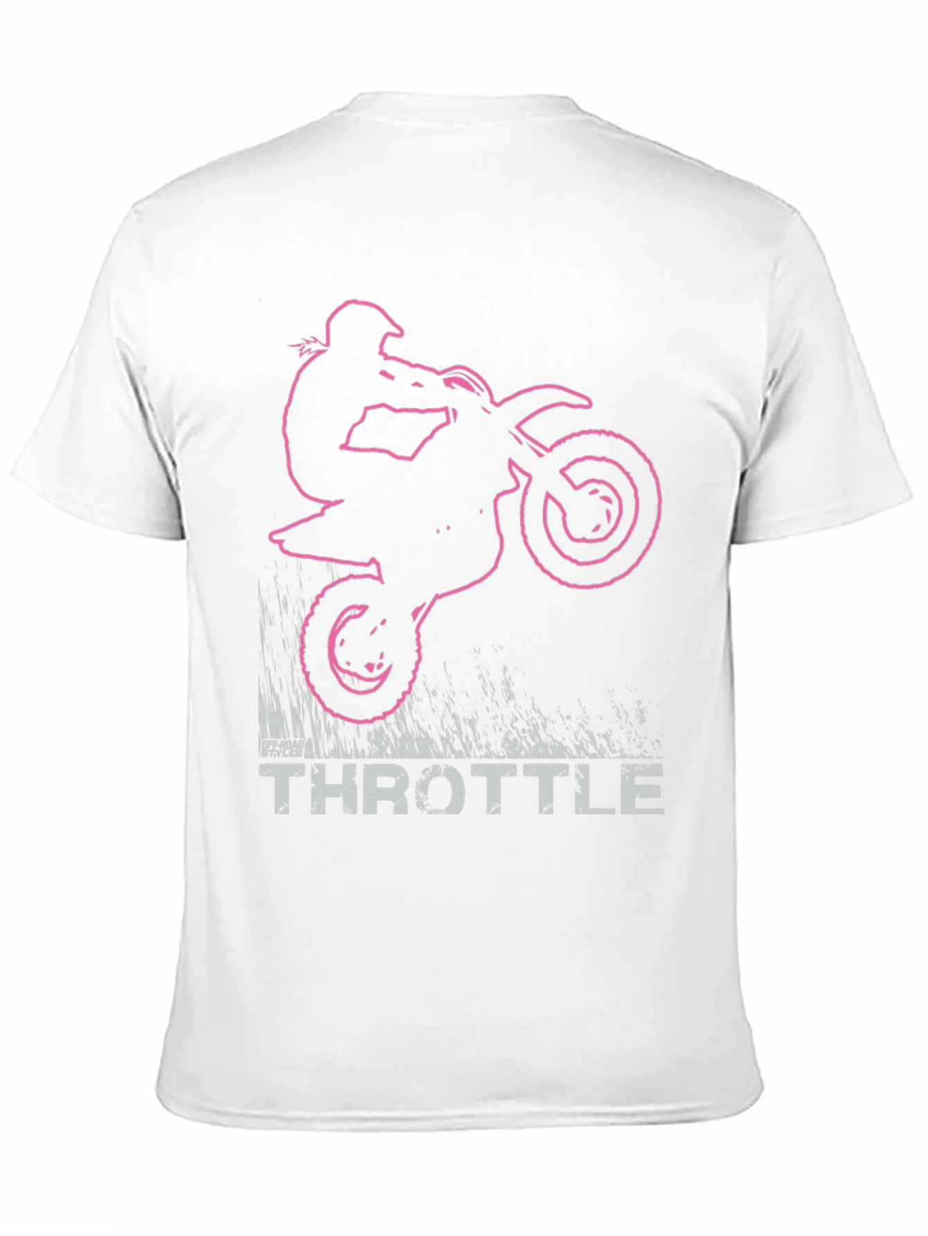 Throttle Dirt Bike Graphic T-Shirt - Black