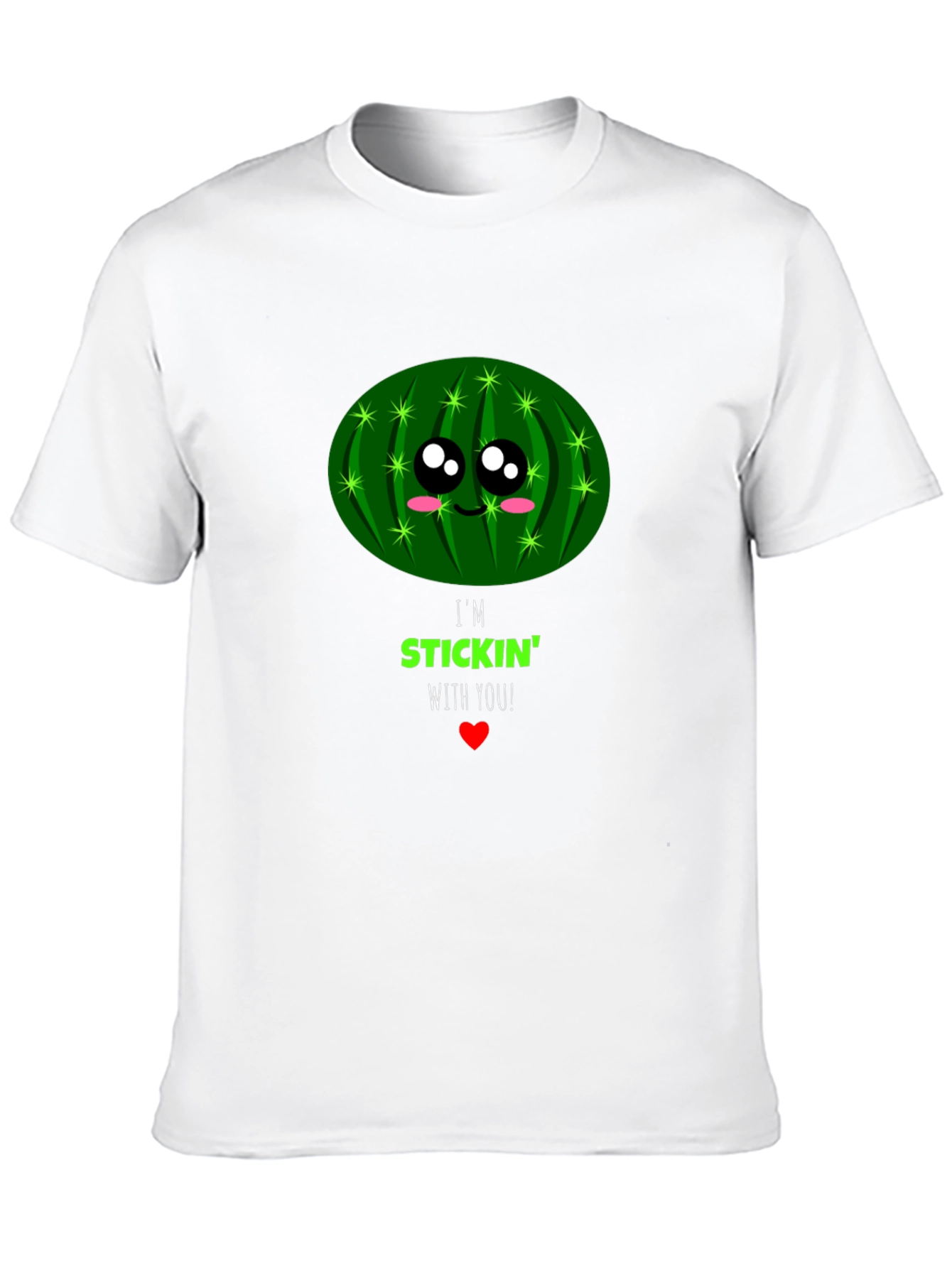 Im Stickin With You Cactus Graphic T-Shirt