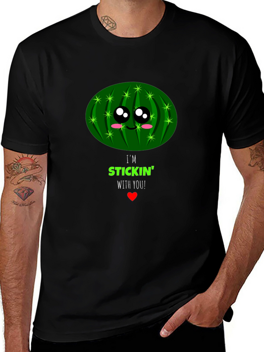 Im Stickin With You Cactus Graphic T-Shirt