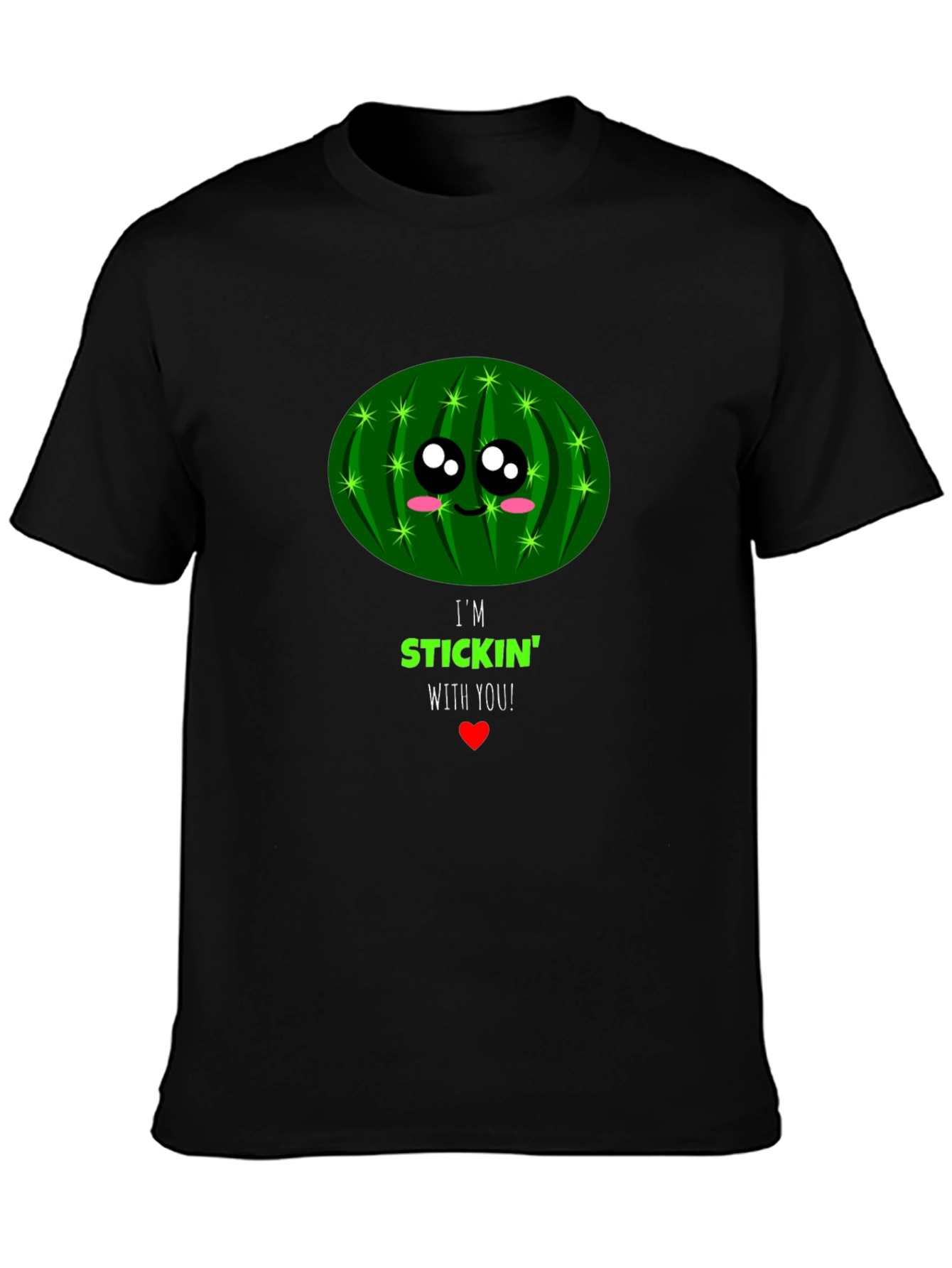 Im Stickin With You Cactus Graphic T-Shirt