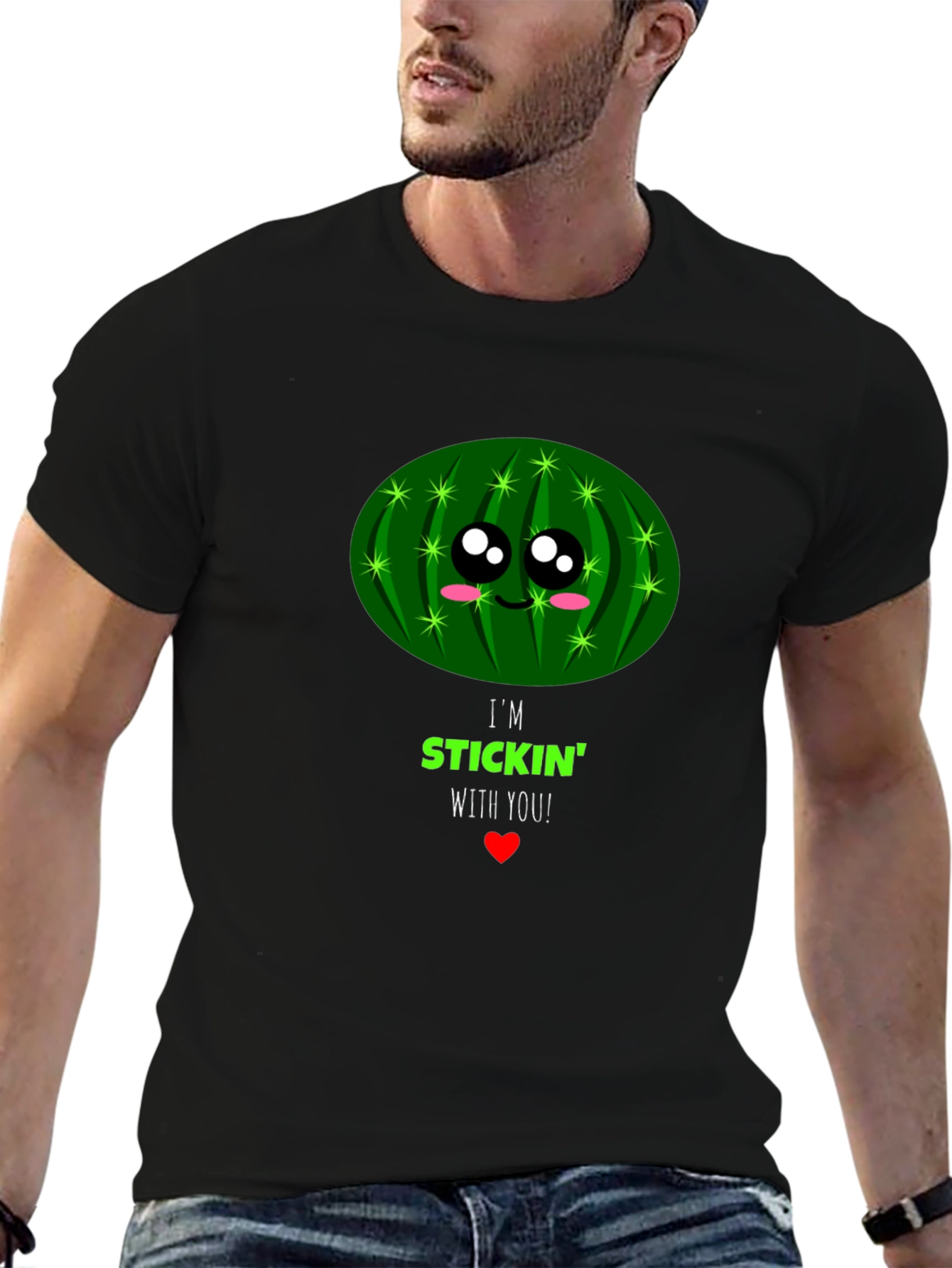 Im Stickin With You Cactus Graphic T-Shirt