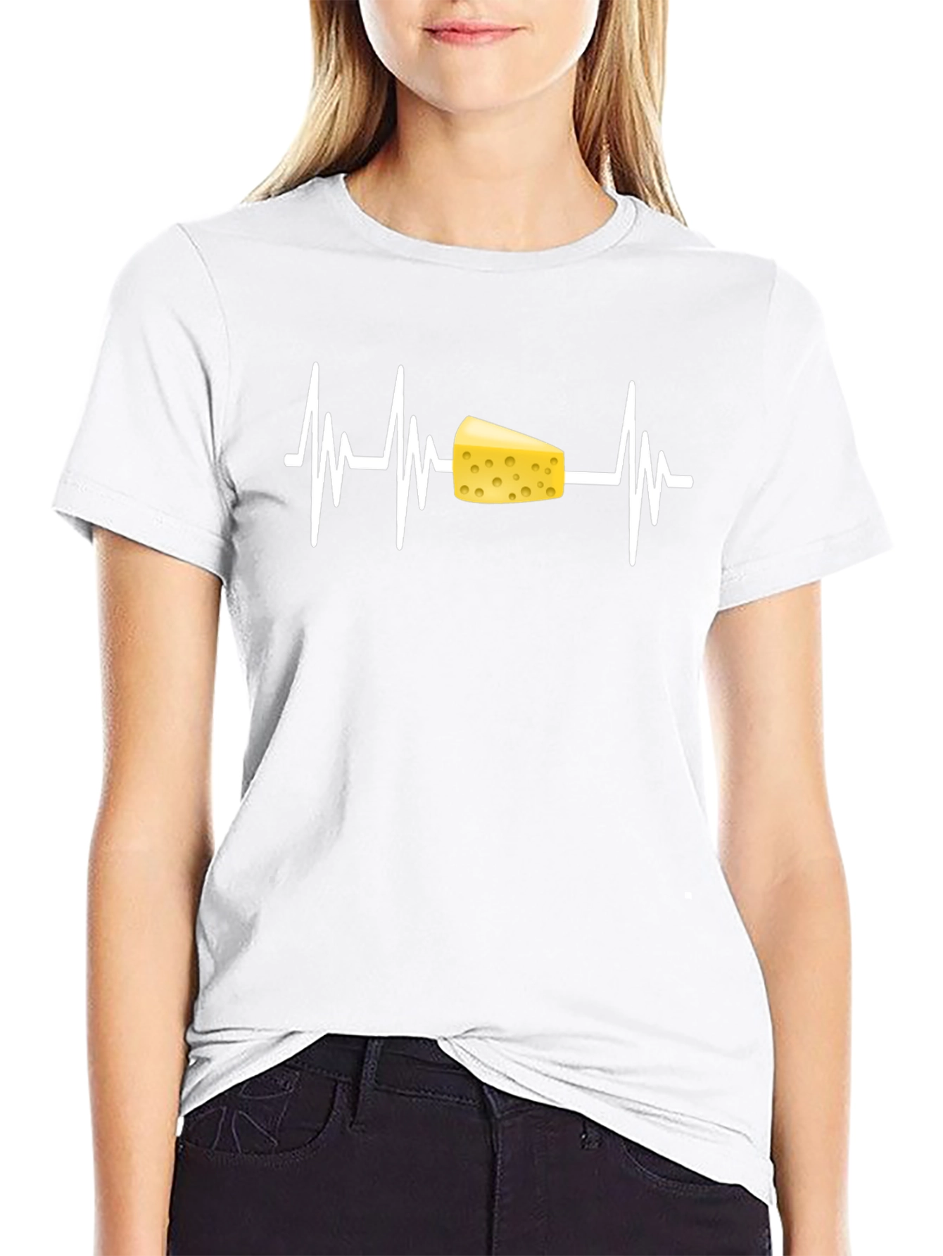 Cheese Heartbeat T-Shirt - Food Lover Tee