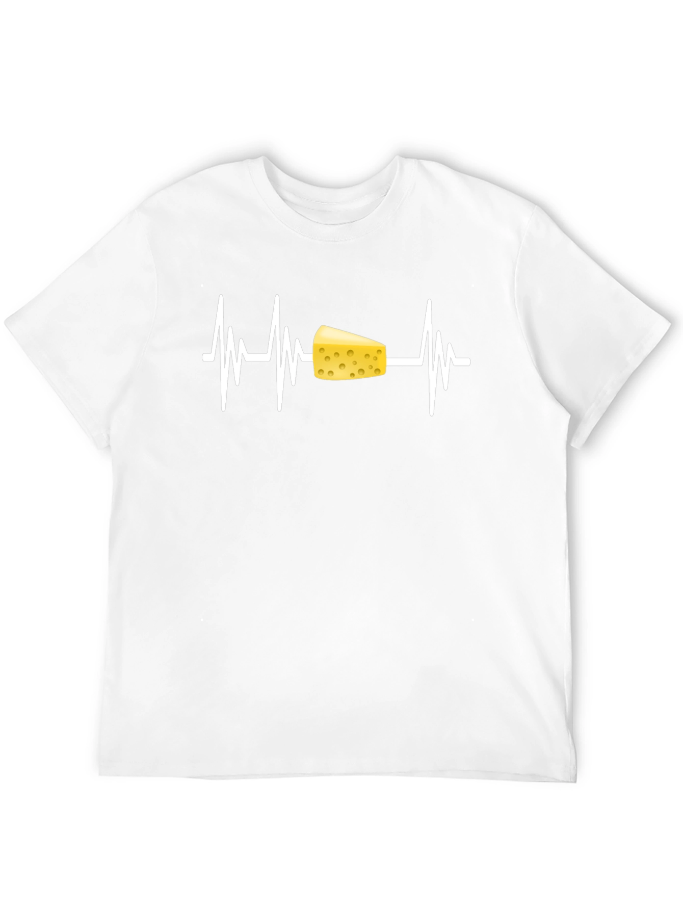 Cheese Heartbeat T-Shirt - Food Lover Tee