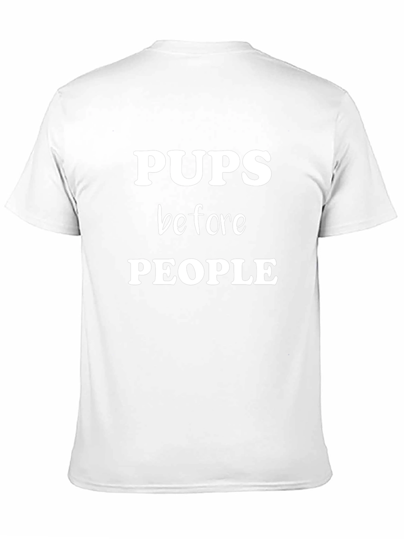 Pups Before People Graphic T-Shirt Black