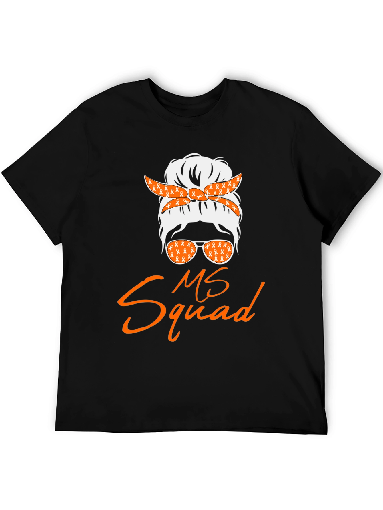 MS Squad Messy Bun T-Shirt - Awareness Tee