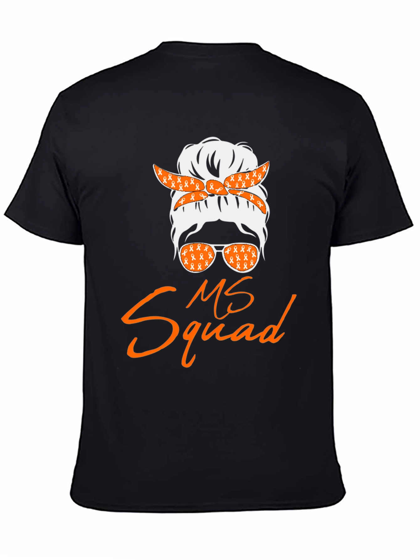 MS Squad Messy Bun T-Shirt - Awareness Tee