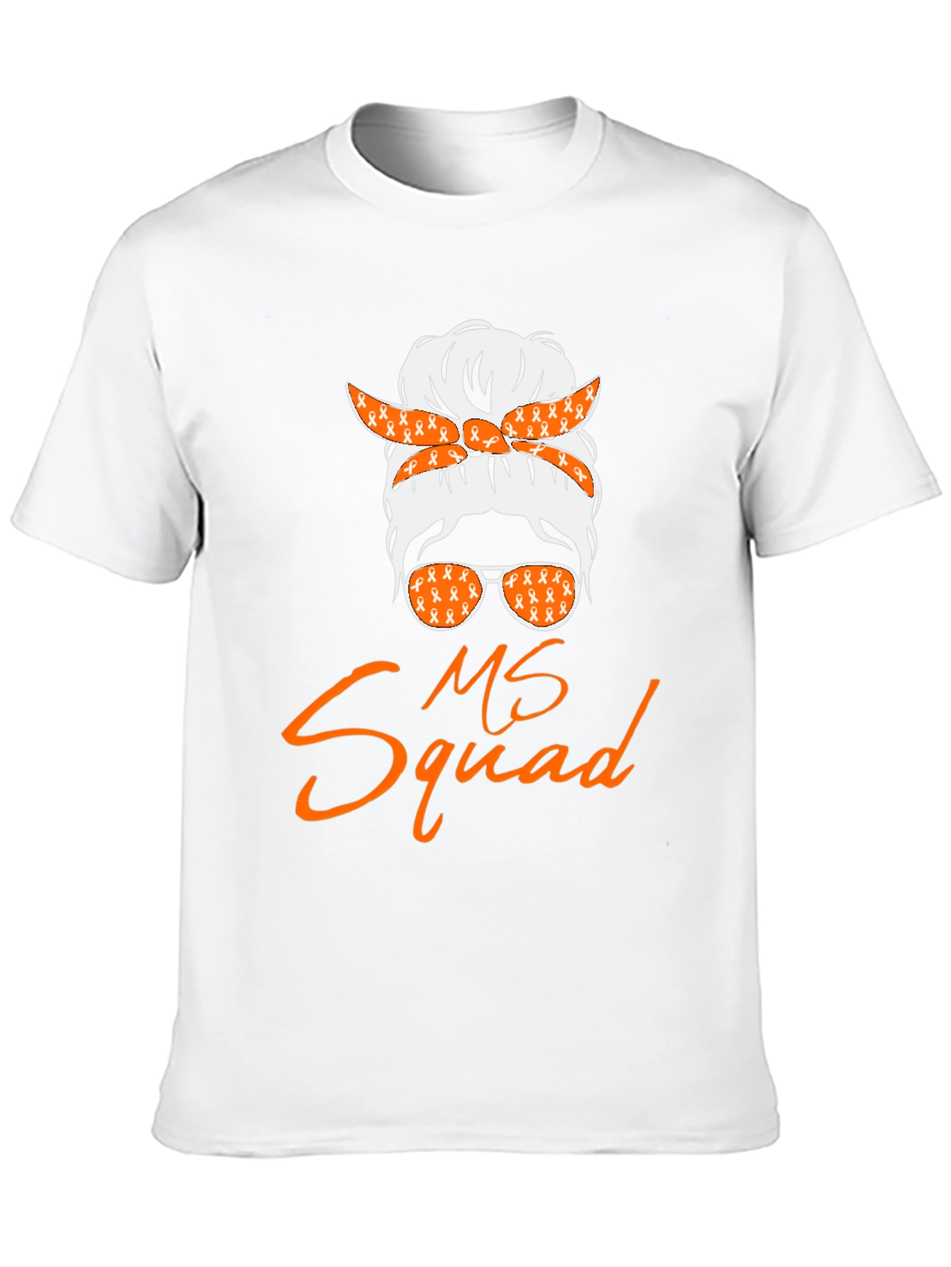 MS Squad Messy Bun T-Shirt - Awareness Tee