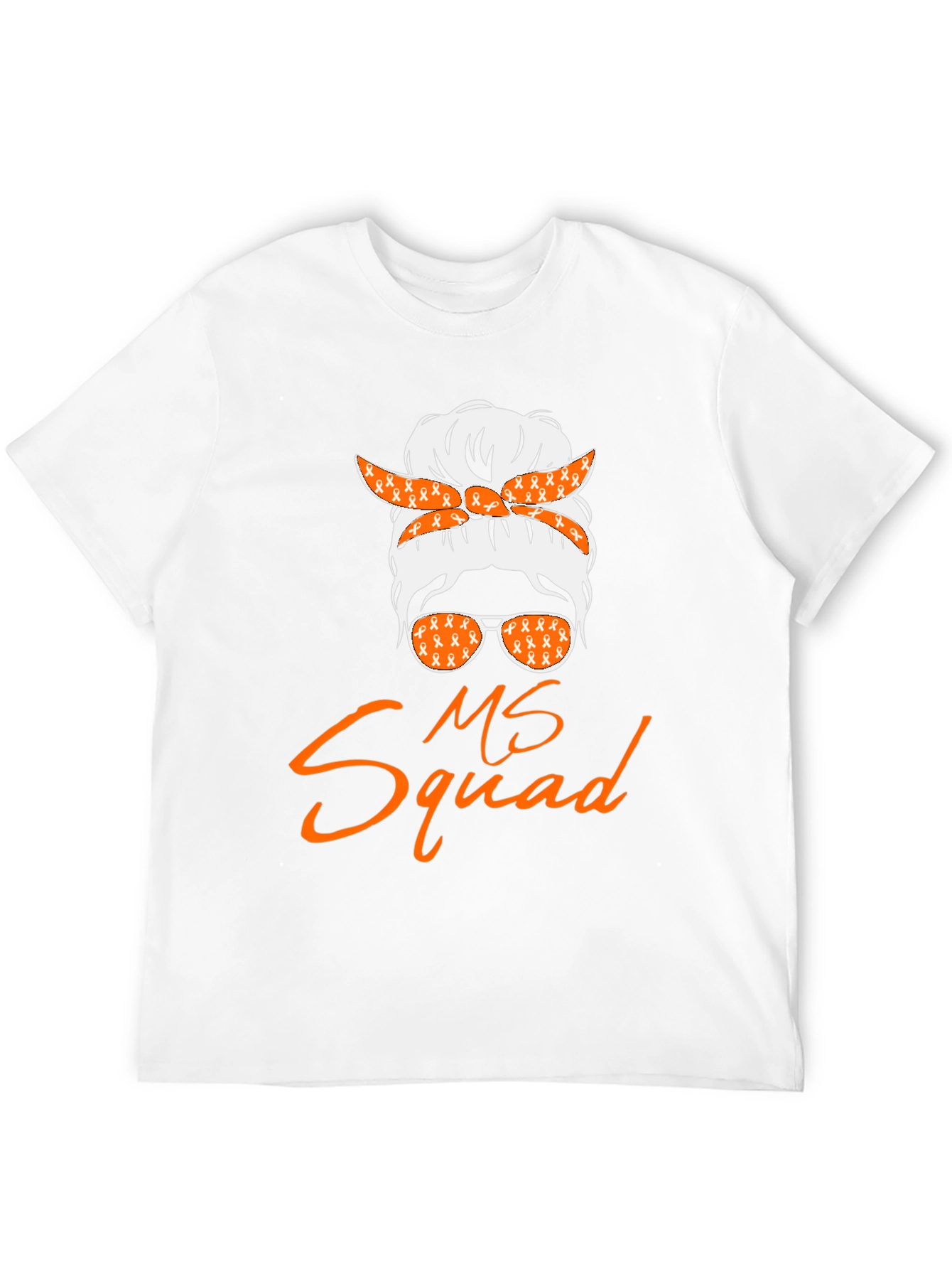 MS Squad Messy Bun T-Shirt - Awareness Tee