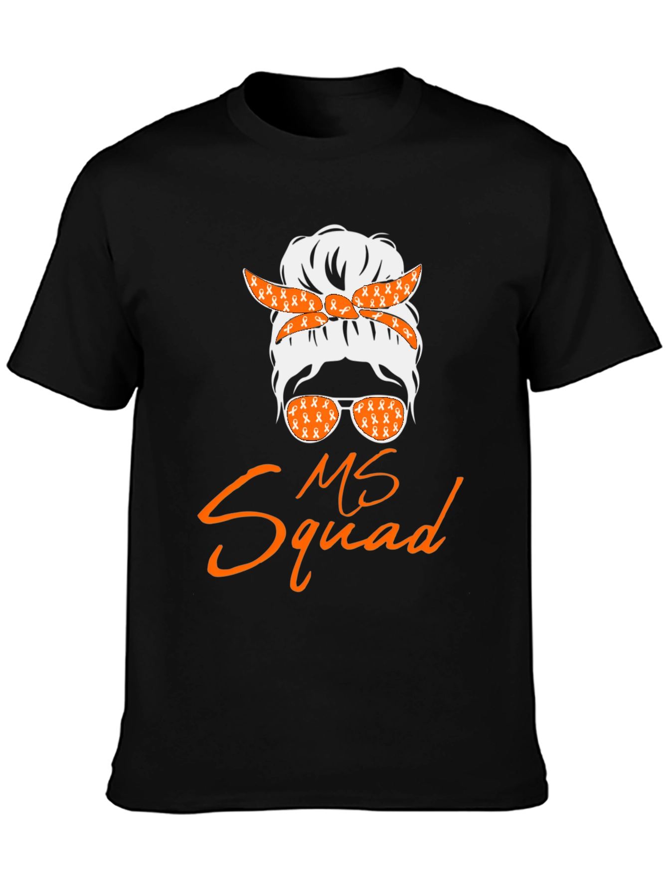 MS Squad Messy Bun T-Shirt - Awareness Tee