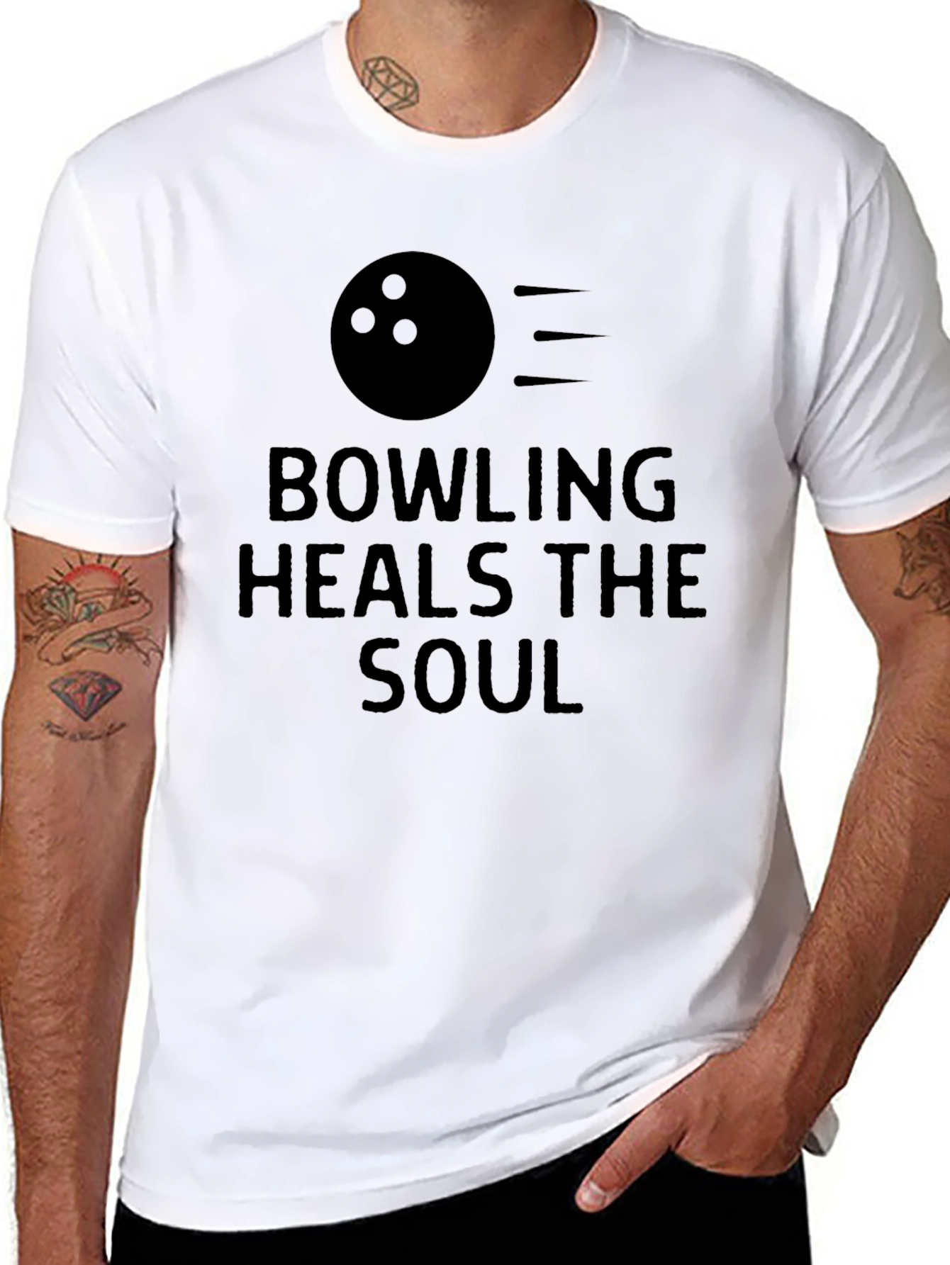 Bowling Heals the Soul Graphic Tee