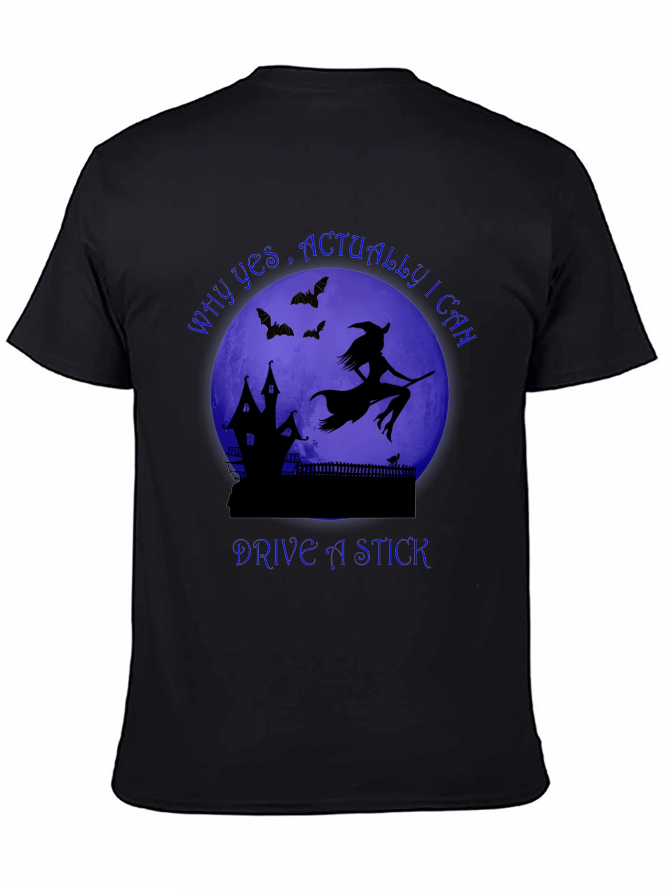 Witch Drive A Stick T-Shirt Halloween Spooky Tee