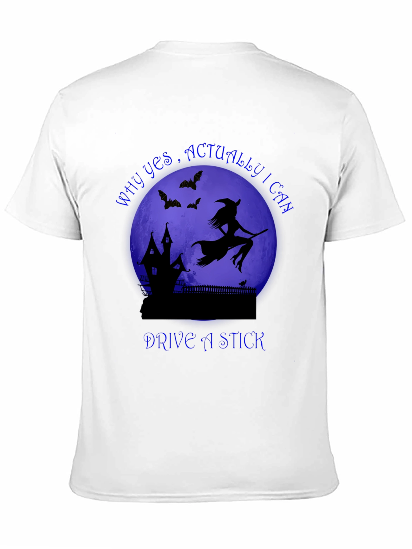 Witch Drive A Stick T-Shirt Halloween Spooky Tee
