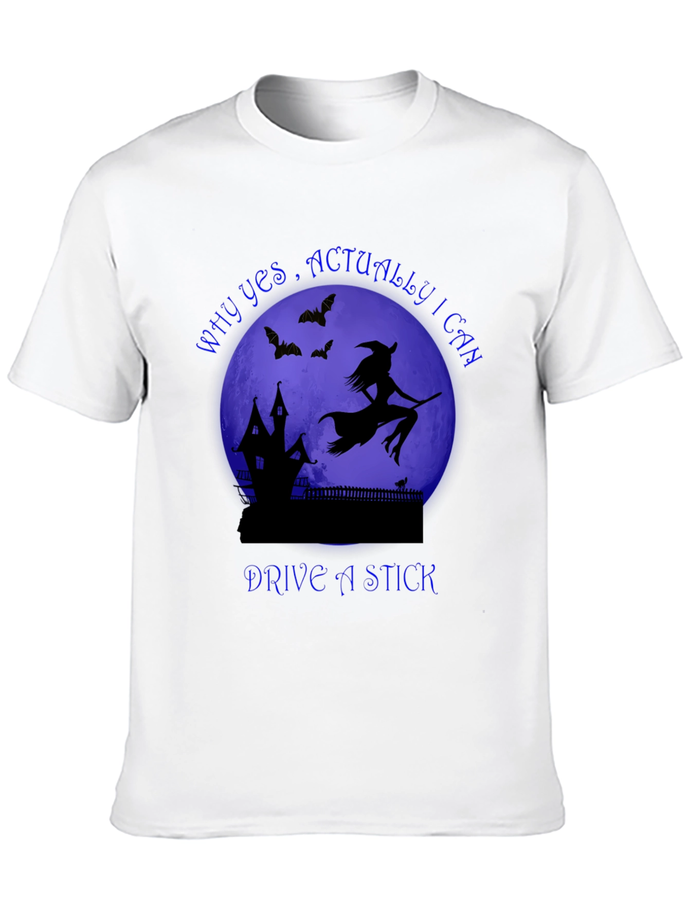 Witch Drive A Stick T-Shirt Halloween Spooky Tee