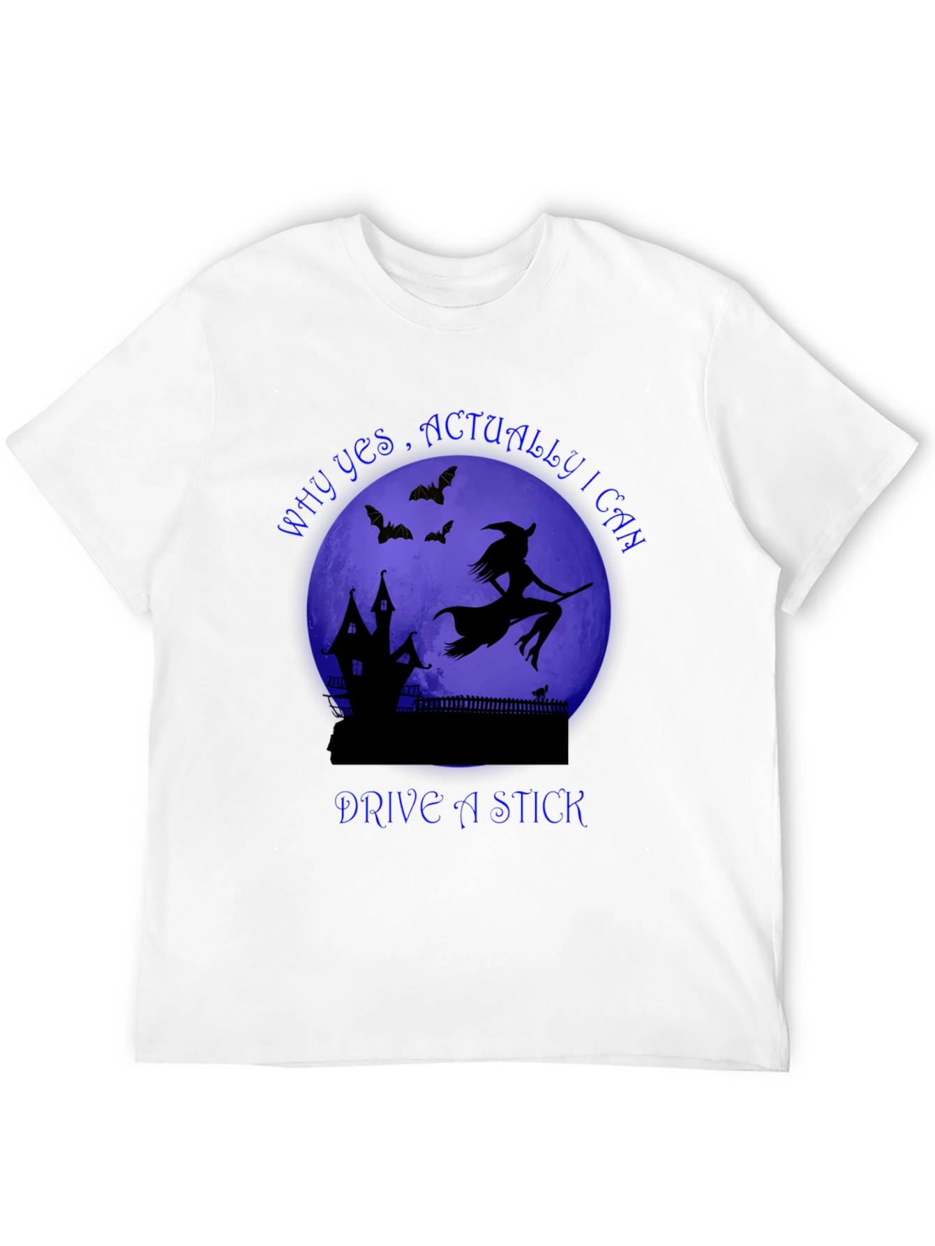 Witch Drive A Stick T-Shirt Halloween Spooky Tee