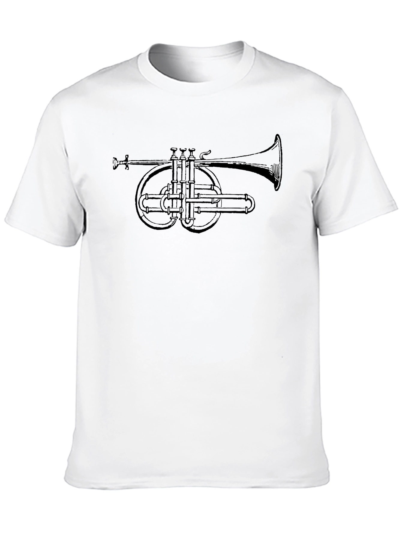 Trumpet Graphic Black T-Shirt