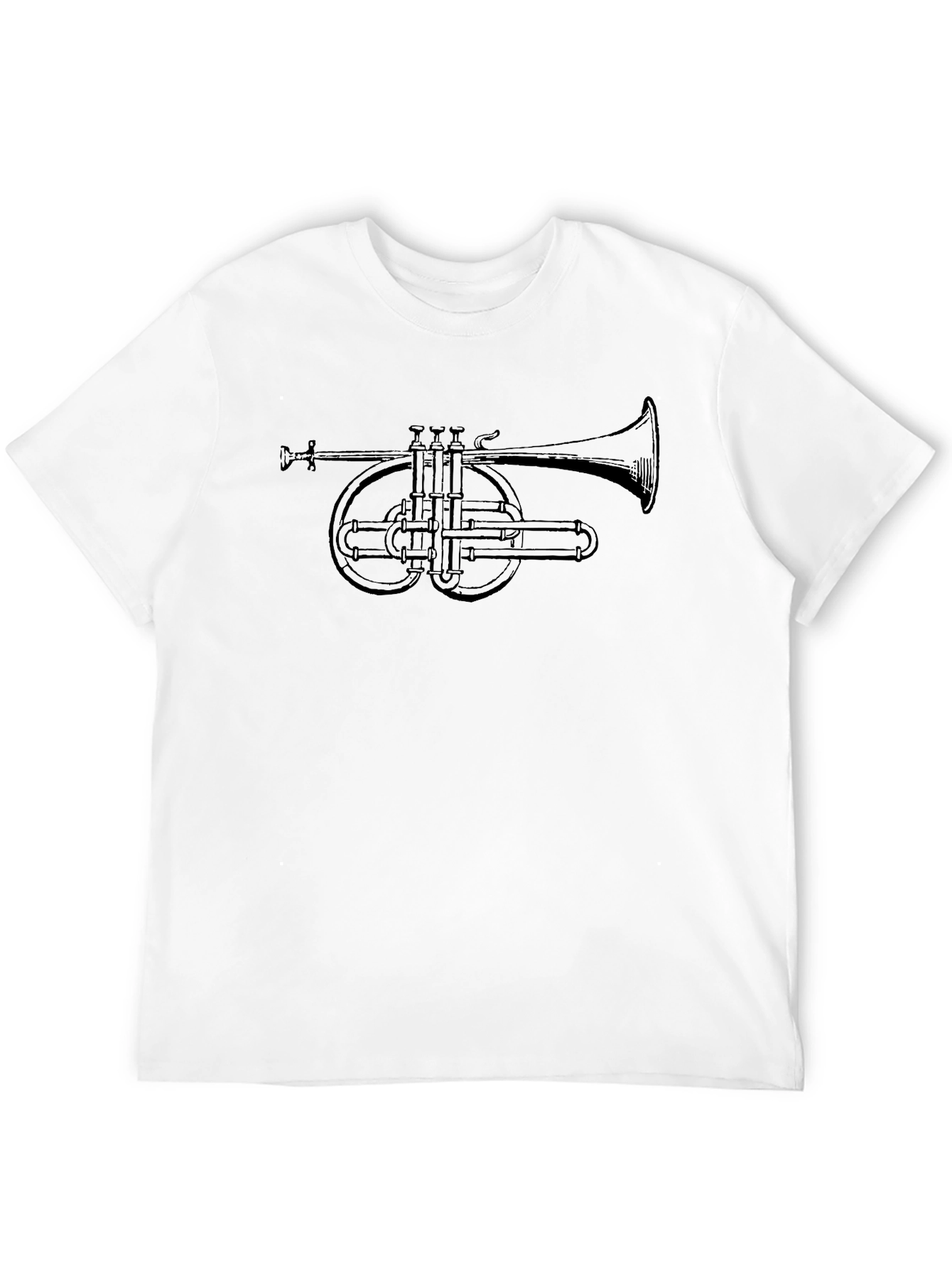 Trumpet Graphic Black T-Shirt